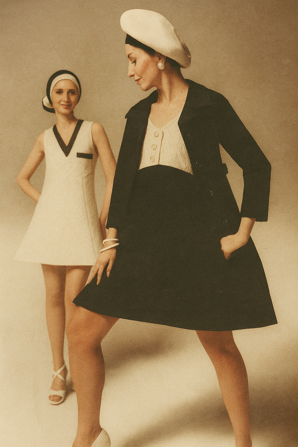 Navy-and-White Elegance, Fabric Innovation, and the New Spirit of 1970s Fashion