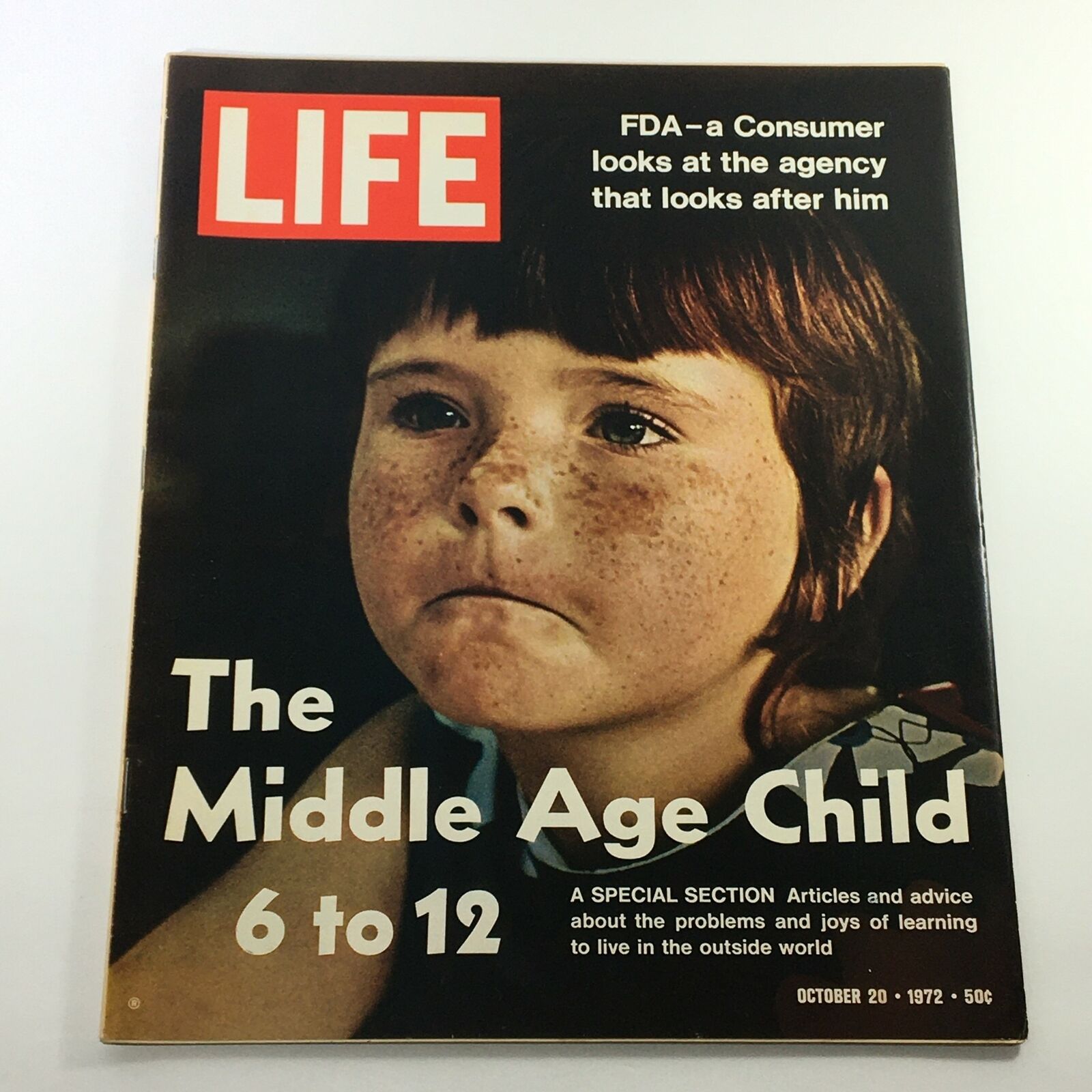 Life Magazine October 20, 1972 - Middle Age Child Feature for Ages 6-12, Excellent Condition, Newsstand Edition