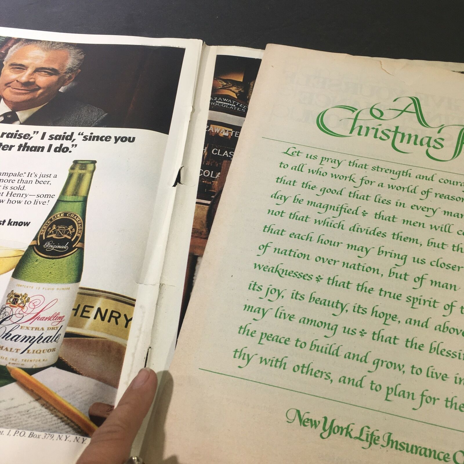 Inside pages of the vintage Life Magazine from December 25, 1970, showcasing article content alongside the cover featuring 'Life's Photography Contest Prizewinning'.