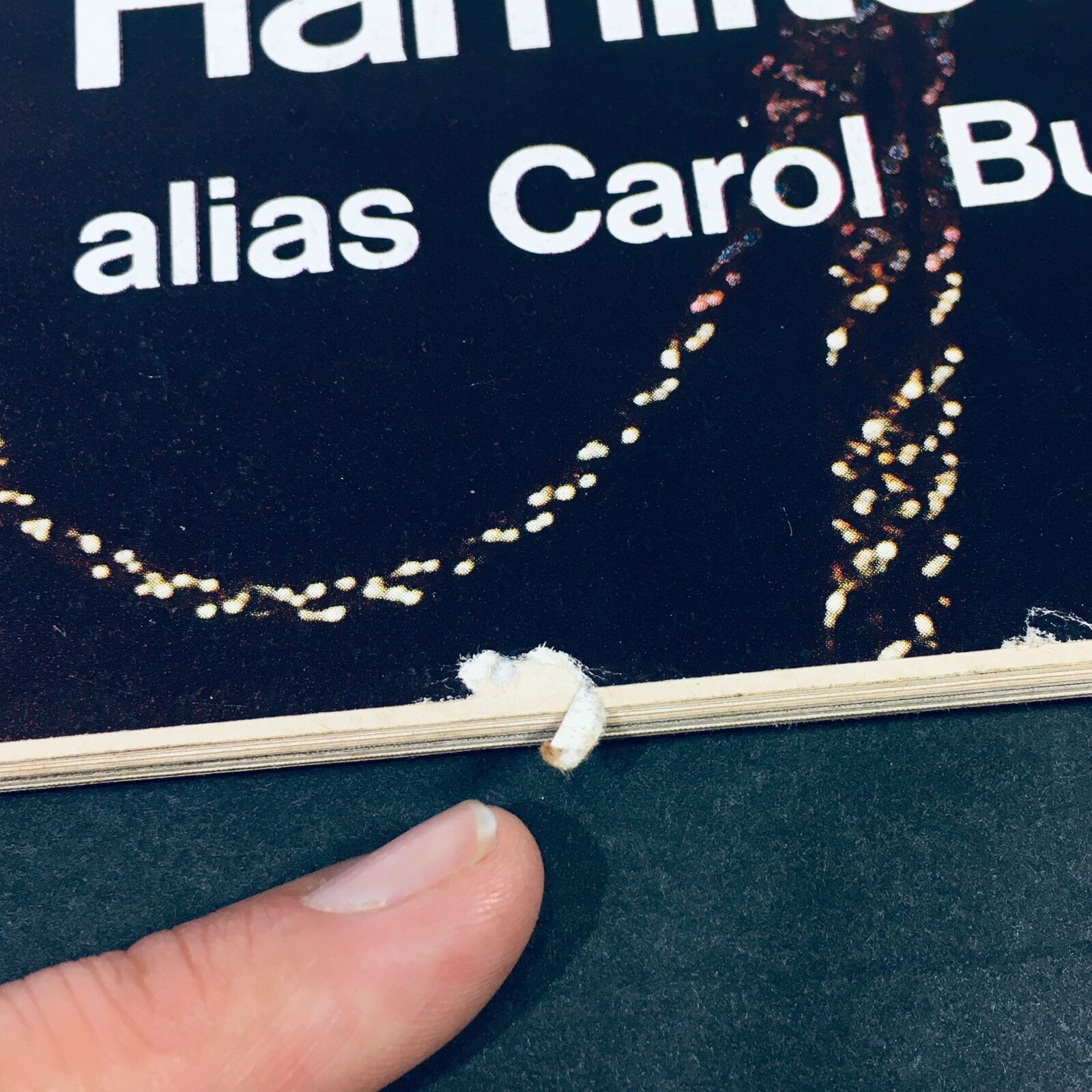 Close-up image showing a small tear and wear detail on the spine of the VTG Life Magazine May 14 1971 - Happy Life of Mrs Joe Hamilton aka Carol Burnett.