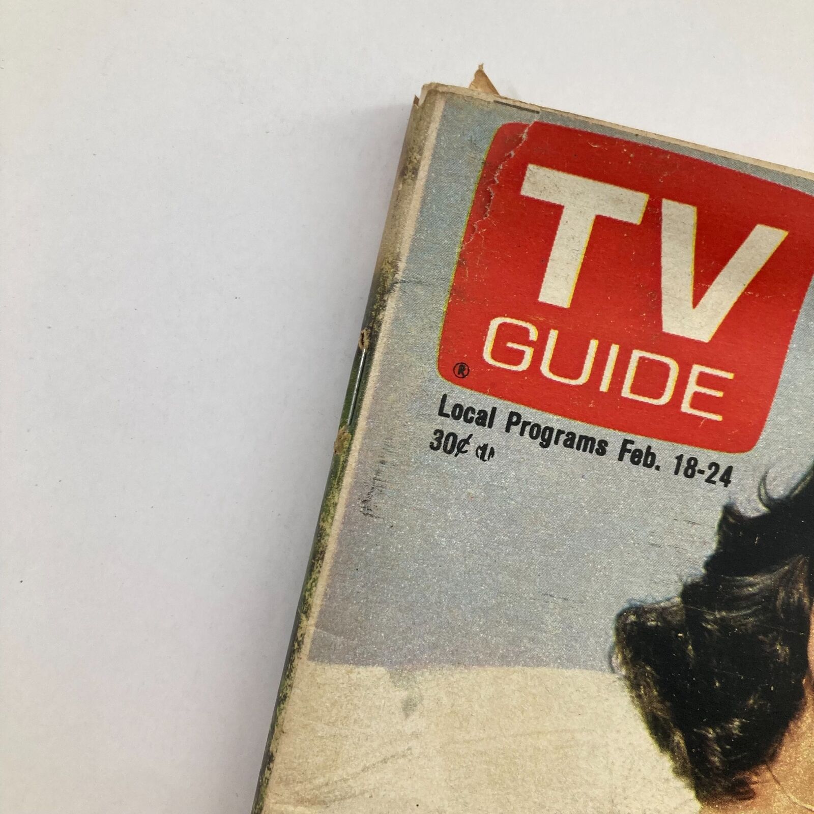 Close-up image of the TV Guide Magazine February 18 1978 #1299 spine showing the logo and publication details.