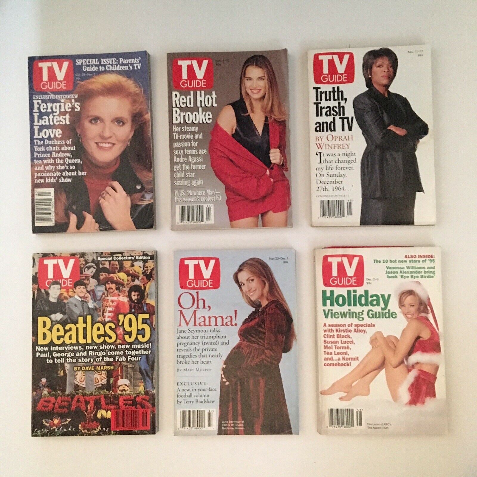 TV Guide Magazines 1995 Complete 52 Issues Special Issue Fall Previews featuring interviews and special reports on TV and interviews with celebrities.