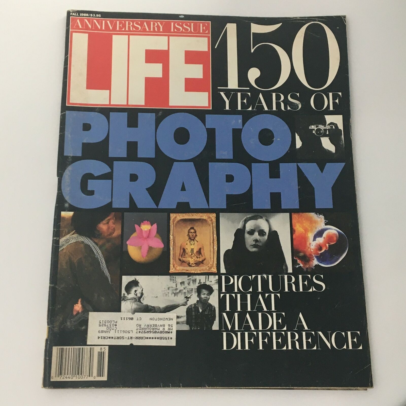 VTG Life Magazine Fall 1988 Anniversary Issue featuring 150 Years of Photography on the cover, showcasing iconic photographs with bold typography.
