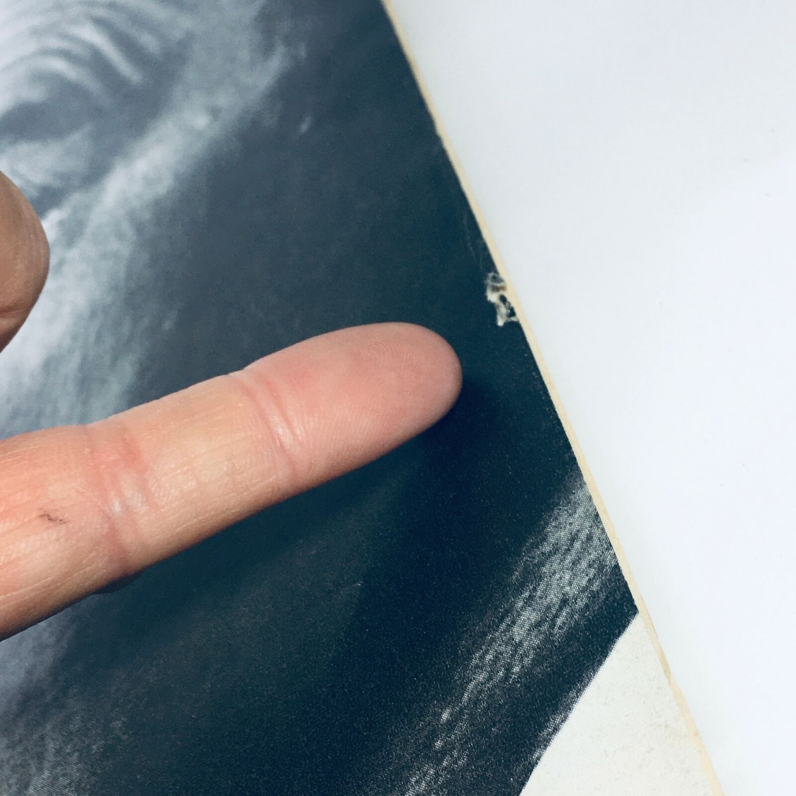 Close-up image showing a small imperfection on the edge of the VTG Life Magazine January 29 1971.