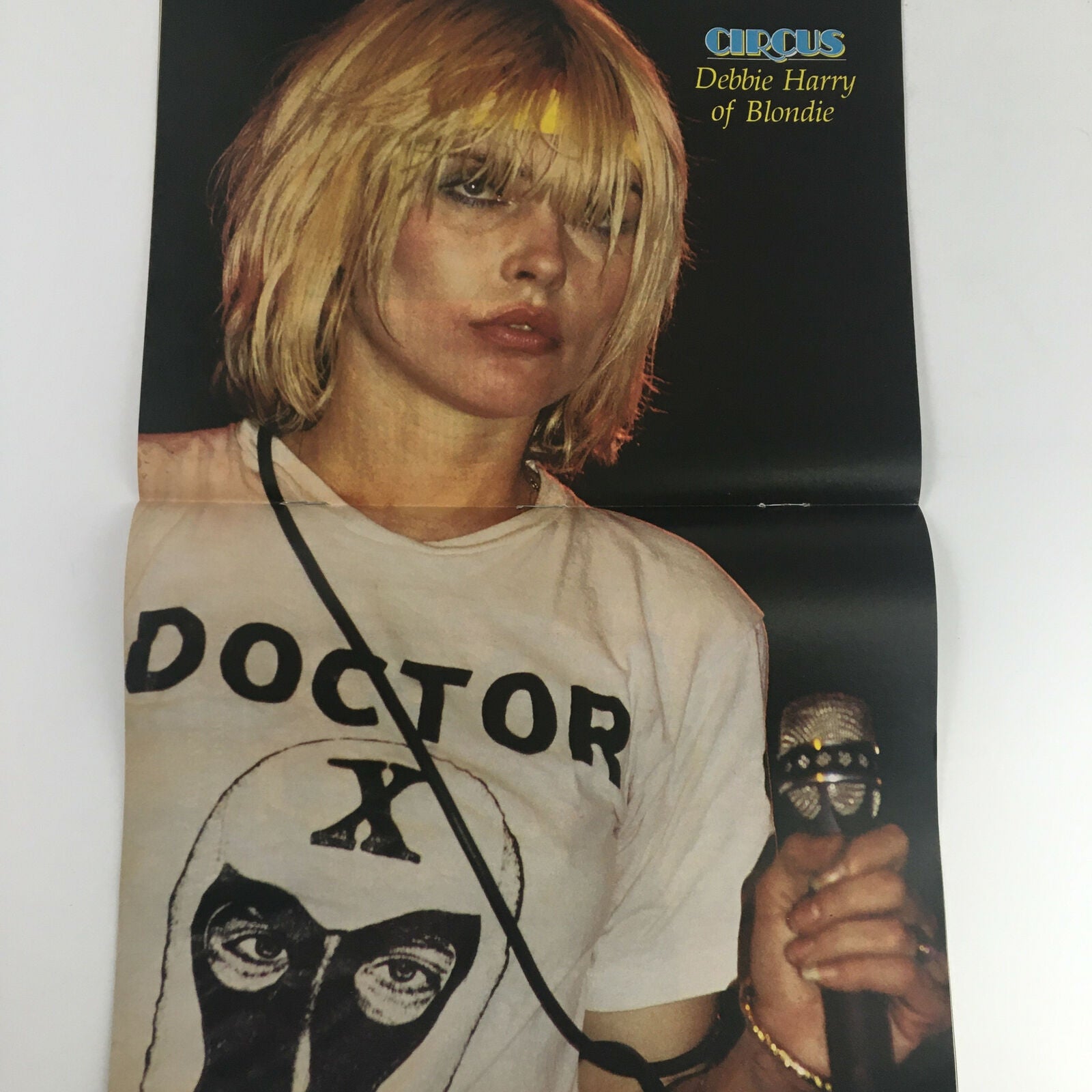 Poster of Debbie Harry from Blondie featured in Circus Magazine January 31, 1981, emphasizing the vibrant music culture of the early '80s.