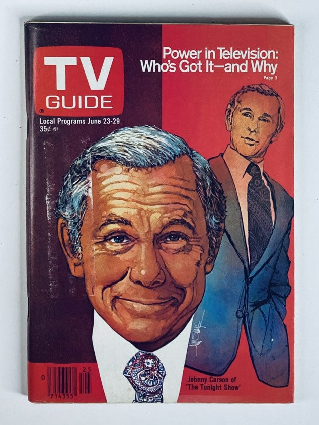 TV Guide Magazine June 23 1979 issue #1369 featuring Johnny Carson on the cover, showcasing the influence of late-night television.