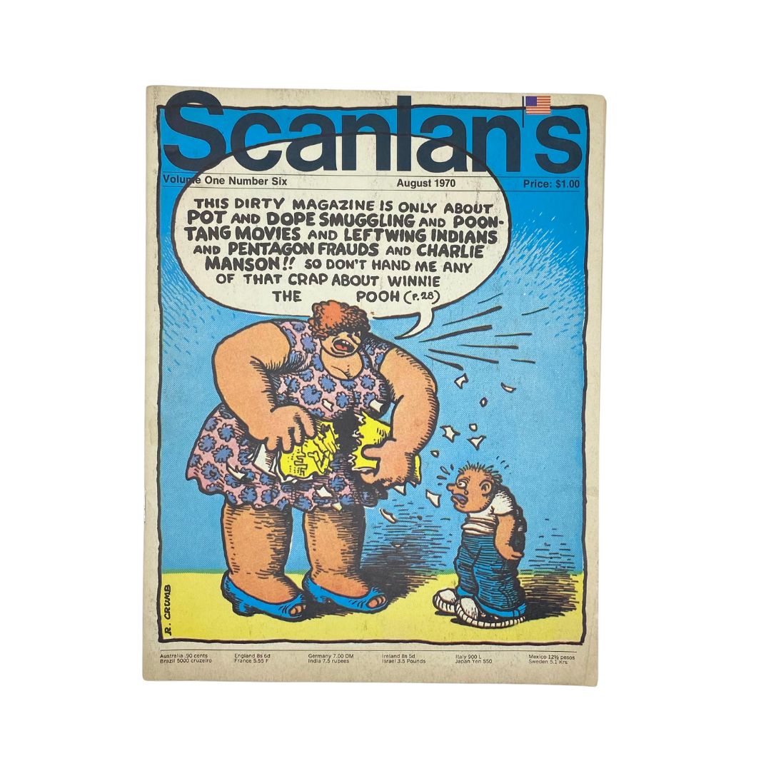 Scanlan's Magazine August 1970 Vol 1 No. 6 Pot & Dope Smuggling No Label
