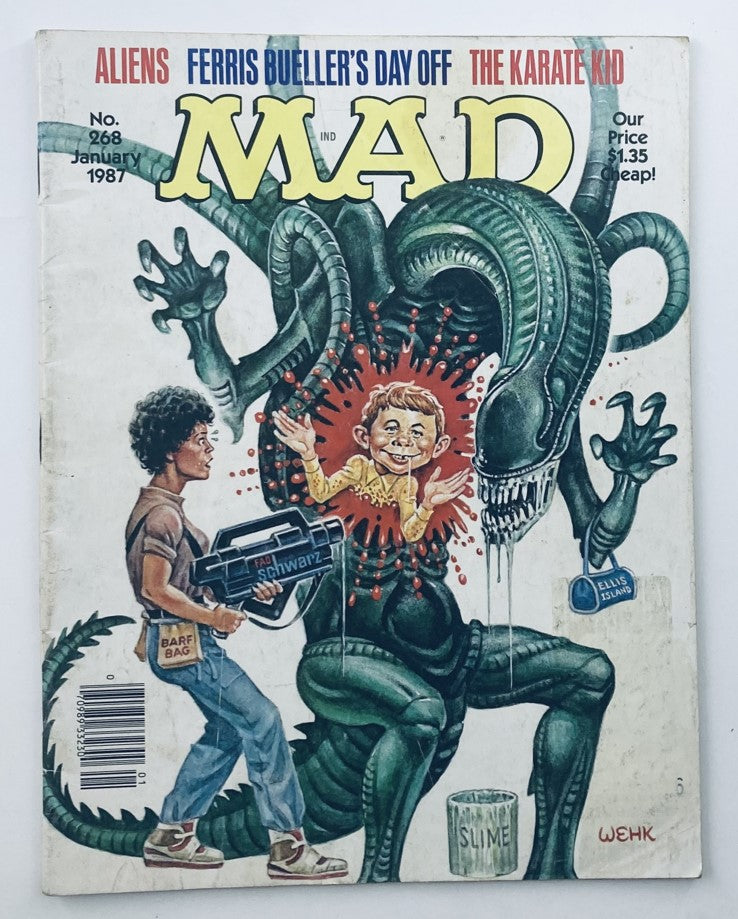 Mad Magazine Jan 1987 Aliens Vintage Magazine