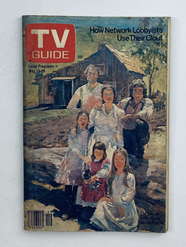 TV Guide Magazine May 13 1978 featuring a cover illustration and articles about TV programming, highlighting 'Little House on the Prairie' and network lobbying.