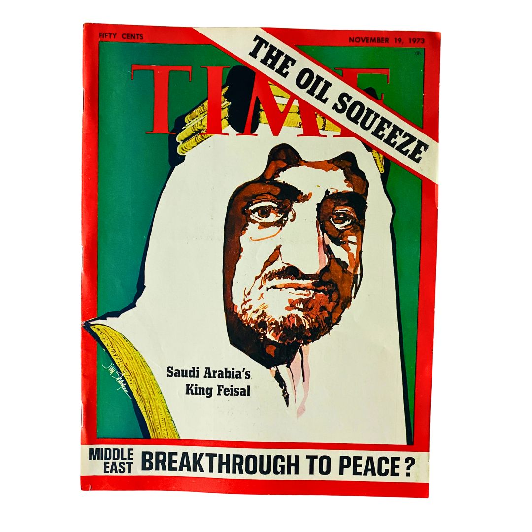 Time Magazine November 19 1973 Saudi Arabia's King Feisal No Label