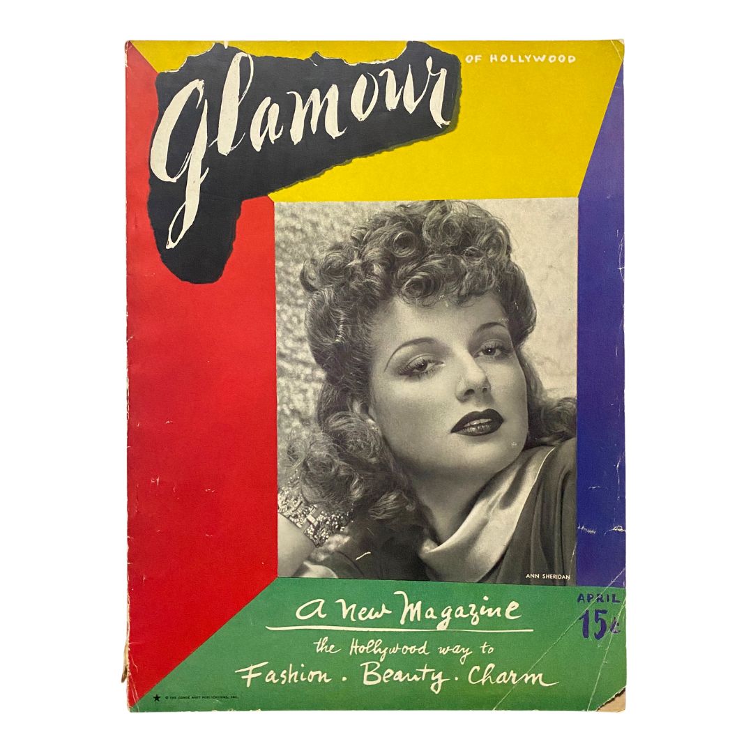 Cover of Glamour of Hollywood Magazine, April 1939, first issue, featuring Ann Sheridan