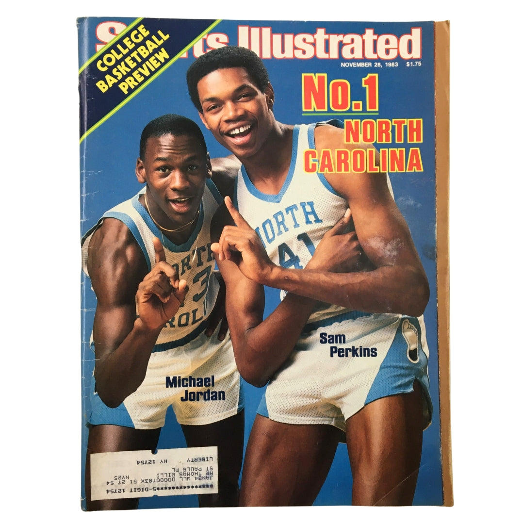 Sports Illustrated Magazine November 28 1983 Michael Jordan, Sam Perkins