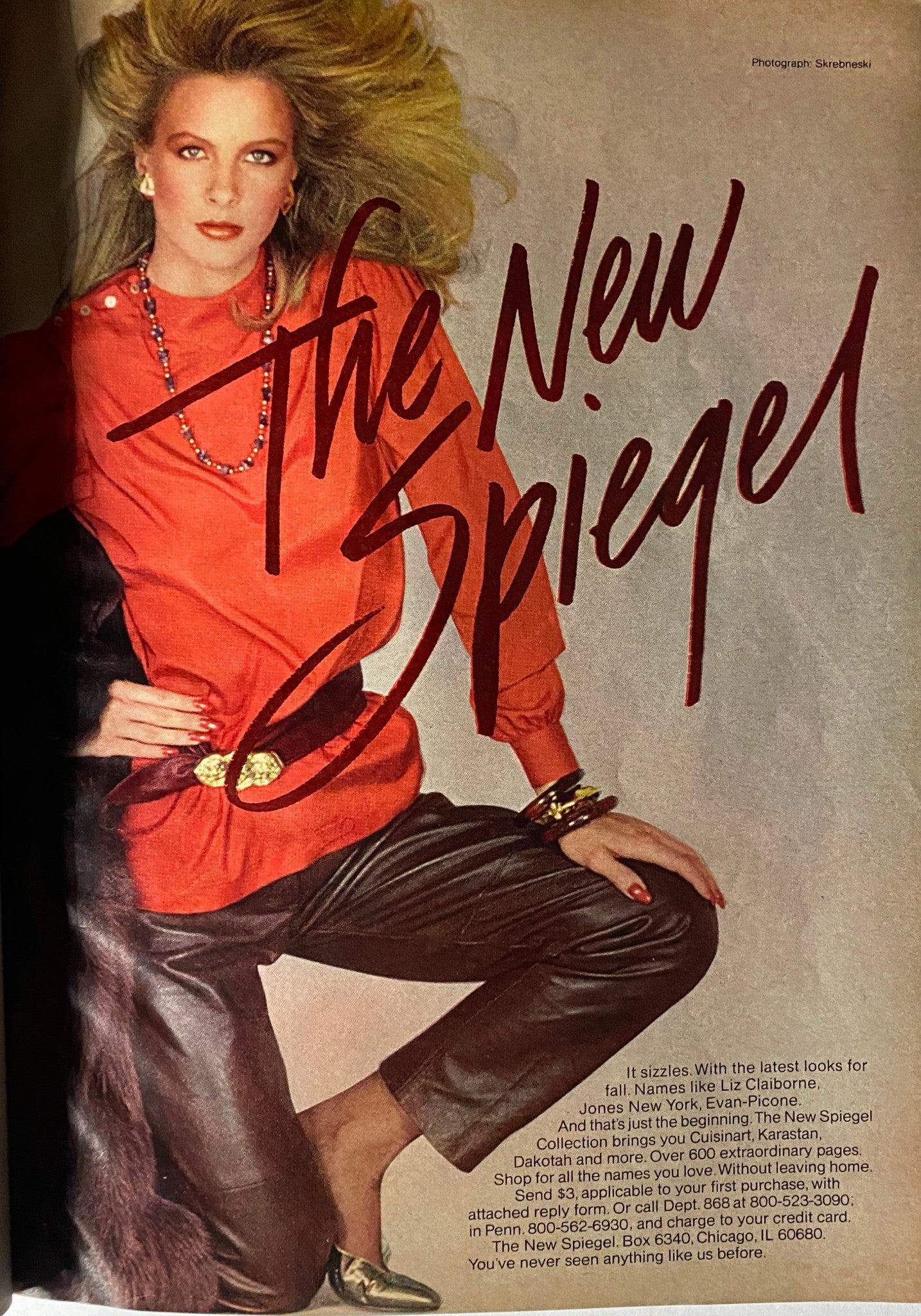 Glamour Magazine July 1981 featuring the radiant Carole Kurzin on the cover with a headline about The New Spiegel fashion collection.