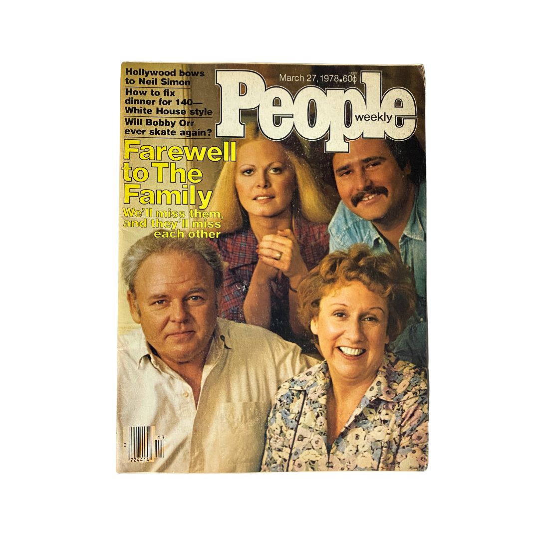 VTG People Weekly Magazine March 27, 1978 featuring the cover story 'Farewell to The Family' with a group of four individuals reminiscing about family dynamics.