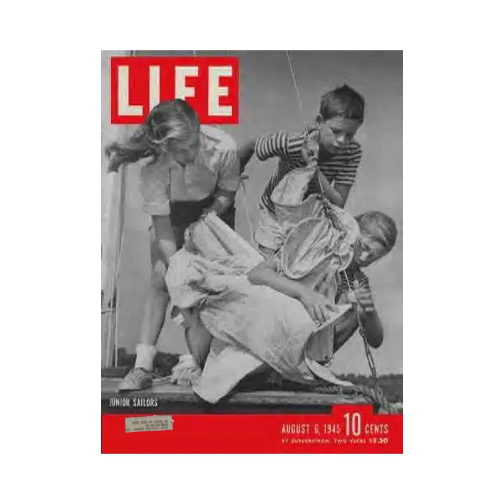 Life Magazine August 6, 1945: Riverside Yacht Club Junior Sailors & Historic Post-War Insights