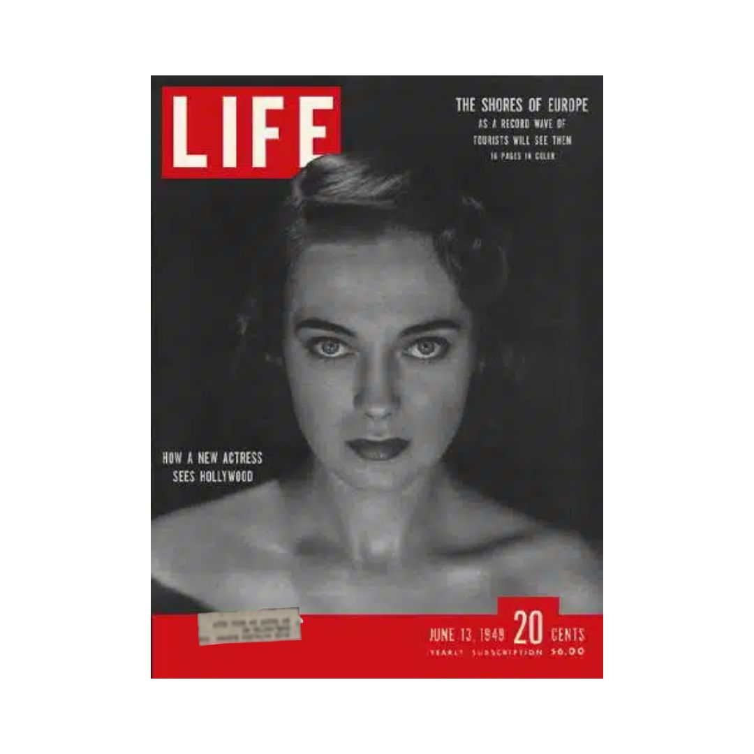 Cover of VTG Life Magazine from June 13, 1949 featuring Marta Toren, Swedish film actress, highlighting a classic design with bold red title and intriguing article topics.