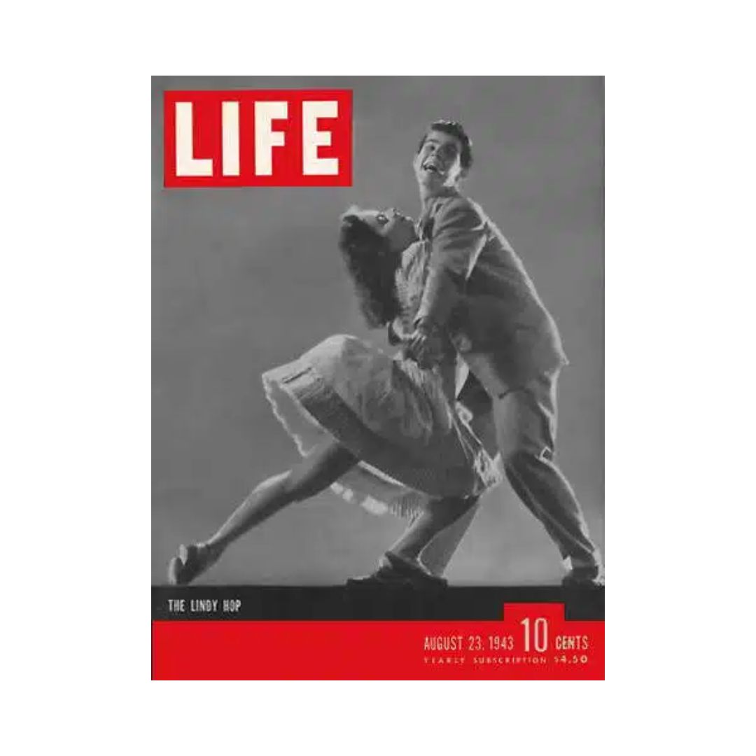 Cover of Life Magazine, August 23, 1943, featuring the Lindy Hop dance