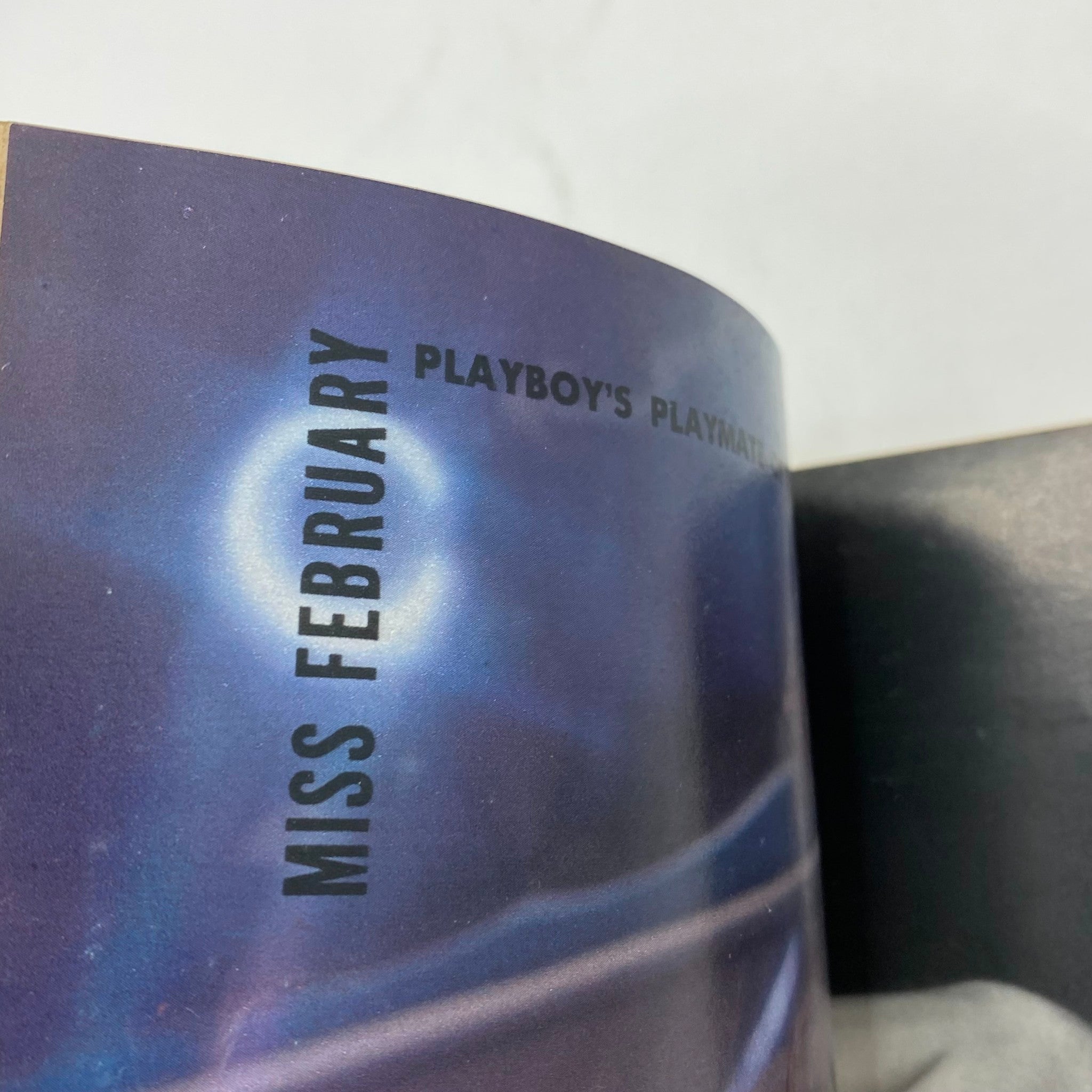 Inside page of Playboy Magazine February 1977 highlighting Miss February, part of the Playmate feature.