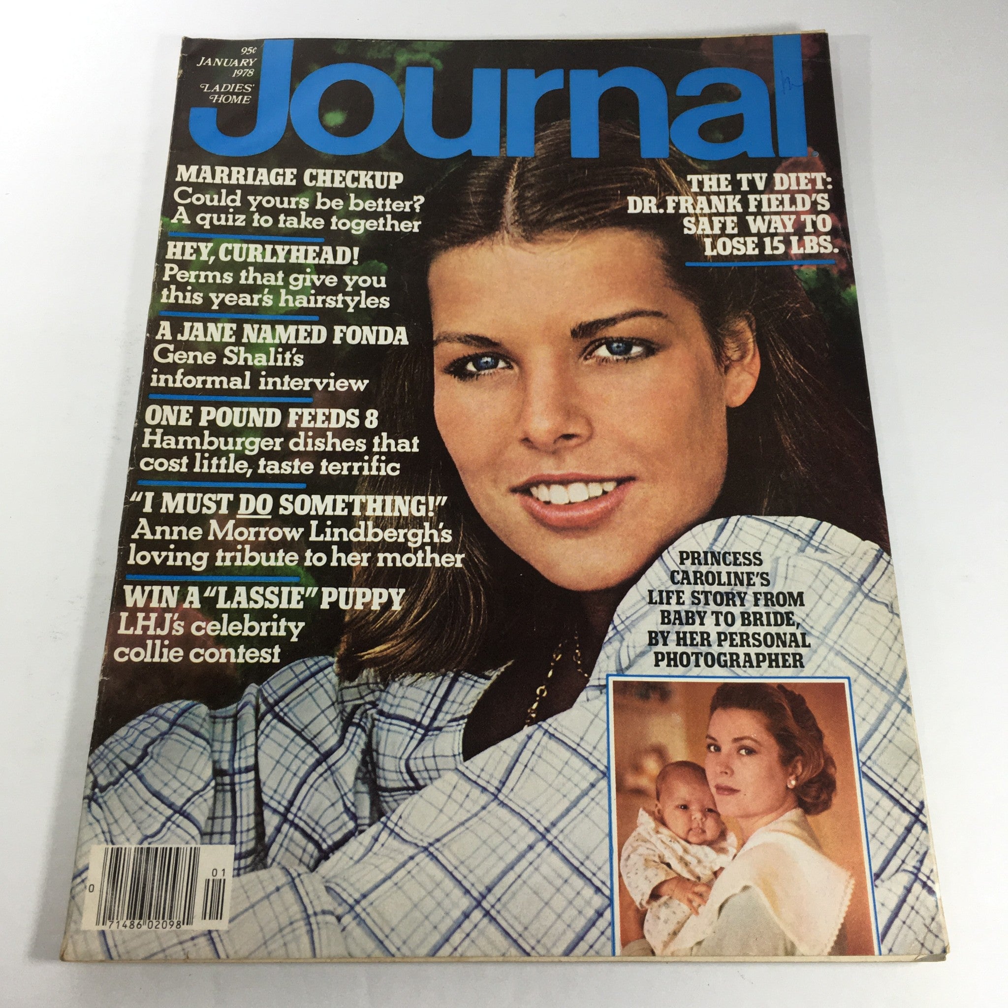 Cover of VTG Journal Magazine from January 1978 featuring Jane Fonda, an exclusive interview with Gene Shalit, and various articles related to lifestyle, health, and celebrity news.