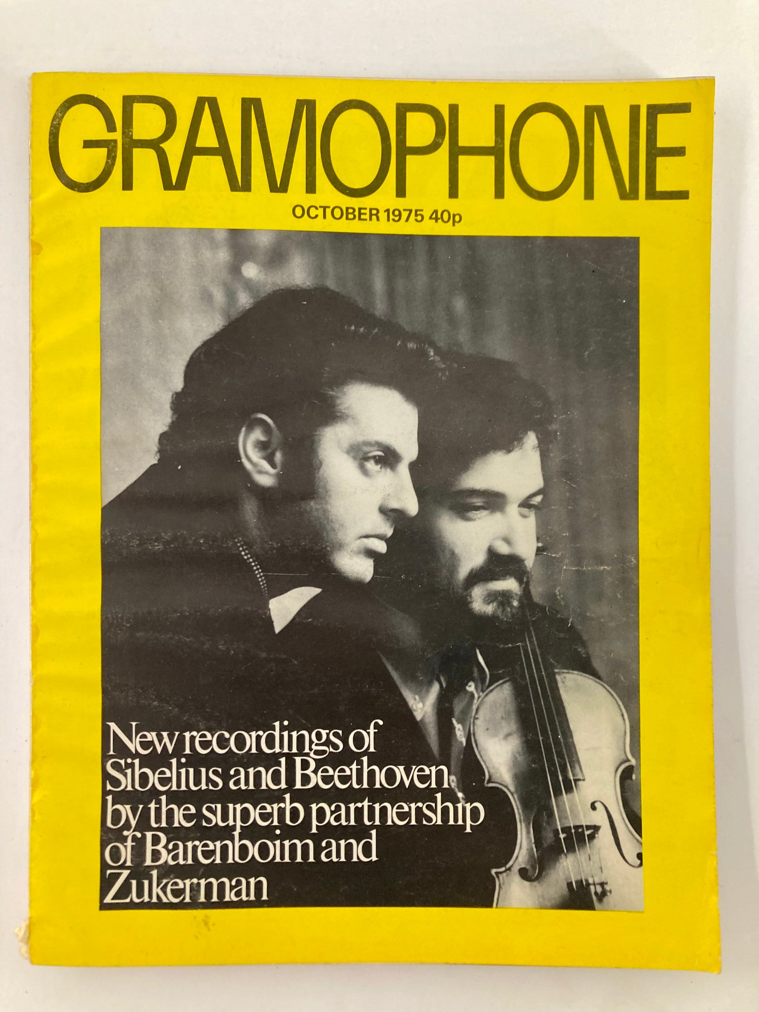 VTG Gramophone Magazine October 1975 Vol 53 #629 Barenboim & Zukerman No Label