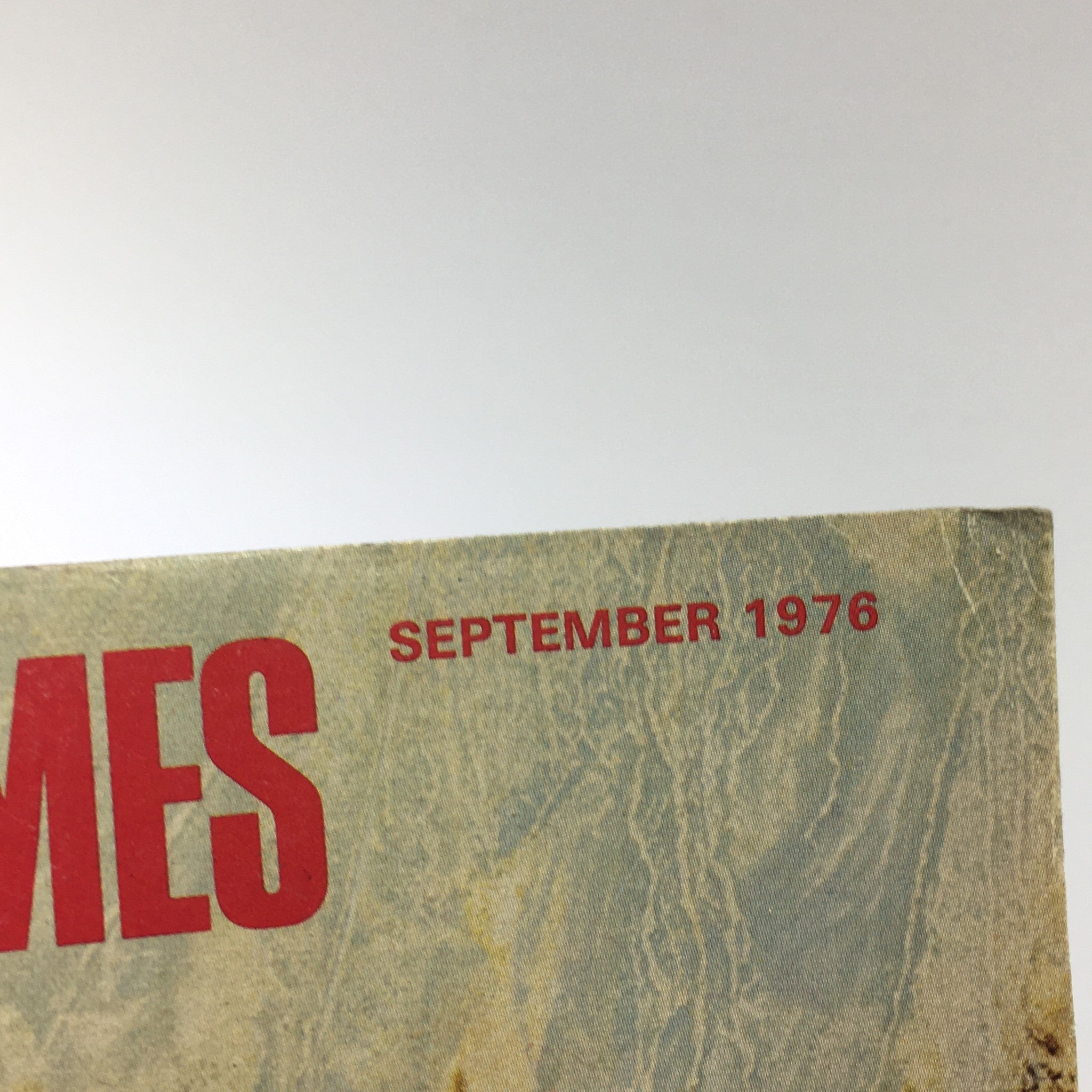 Cover of VTG Ford Times Magazine September 1976, featuring the month and year in red text.