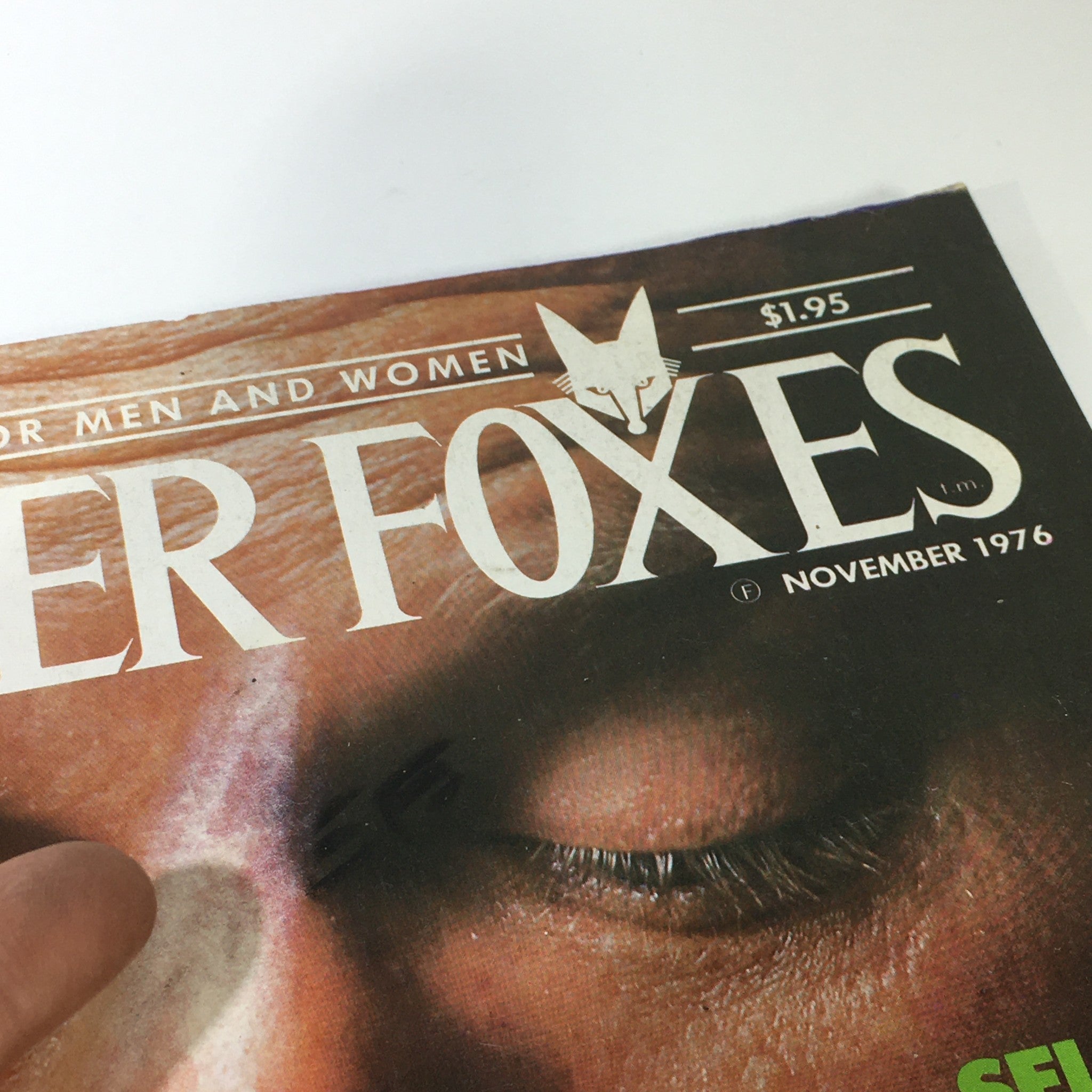 Close-up of the Silver Foxes Magazine November 1976 cover showing the title and details including 'The Gambling Disease.'