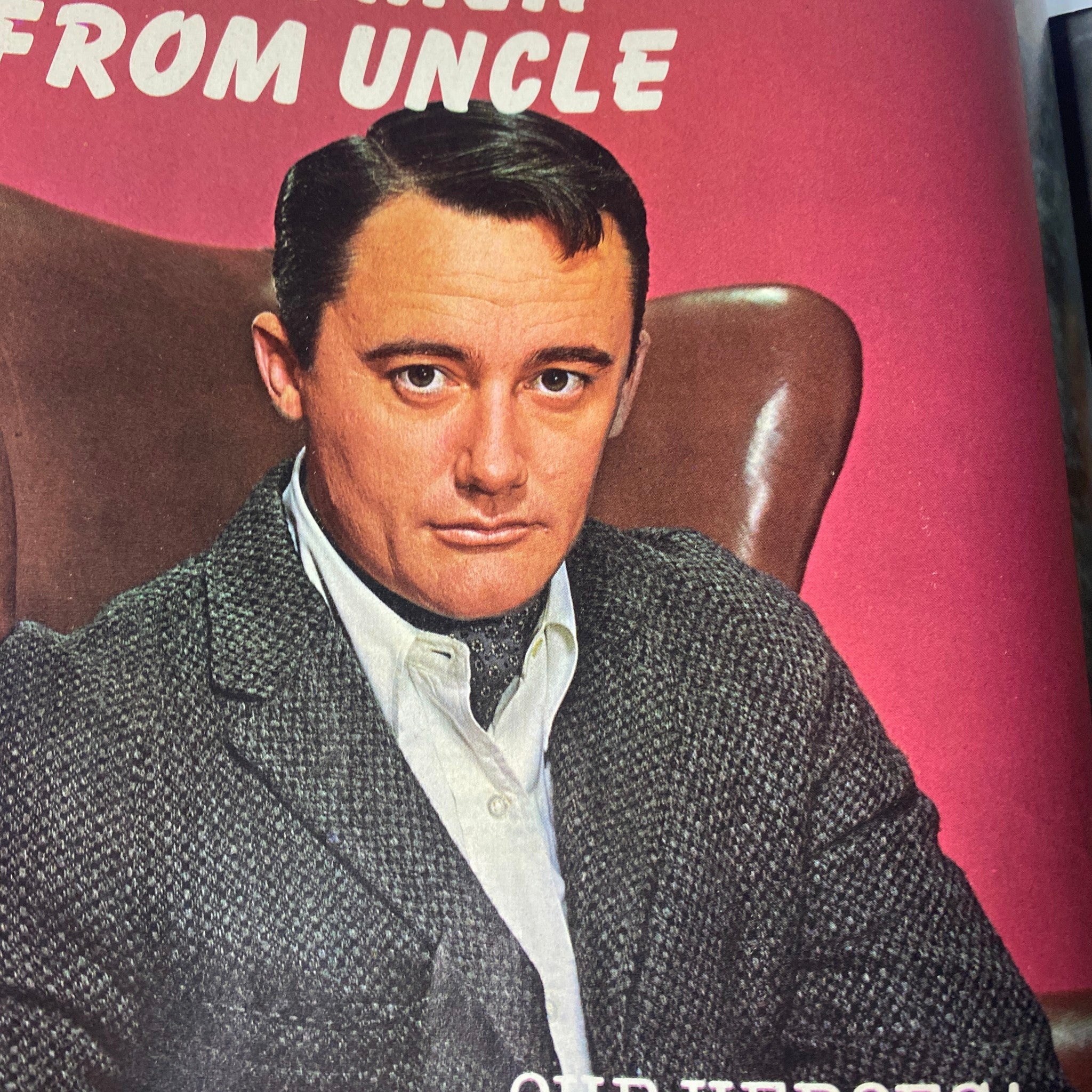 Portrait of a man from Teen Screen Magazine, November 1965, illustrating the magazine's focus on celebrity profiles and pop culture highlights.
