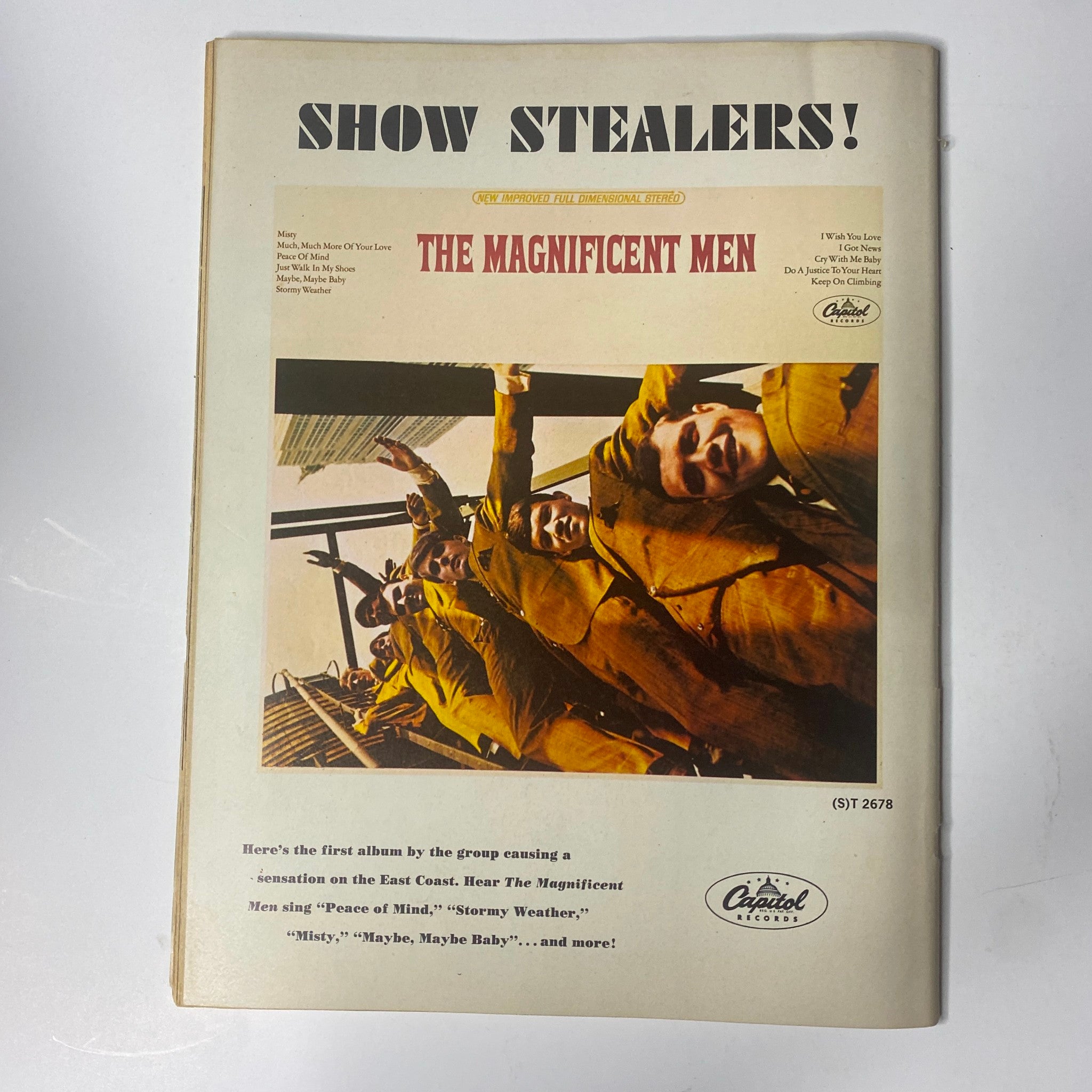 Vintage cover of Teen Set Magazine April 1967 featuring The Monkees, showcasing the playful energy of 1960s teen culture. The magazine includes an iconic pin-up and highlights exclusive photos and articles related to pop idols.