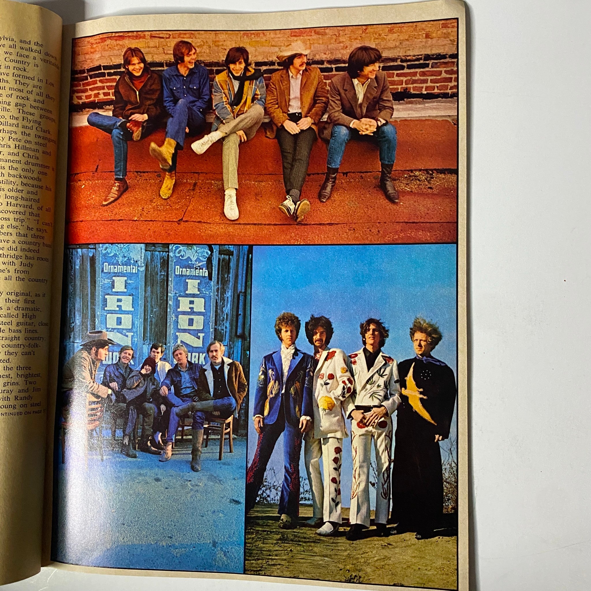 A collage of images from TeenSet Magazine March 1969 Vol 5 No. 3, depicting iconic musicians and fashion statements, highlighting the vibrant youth culture of 1969.