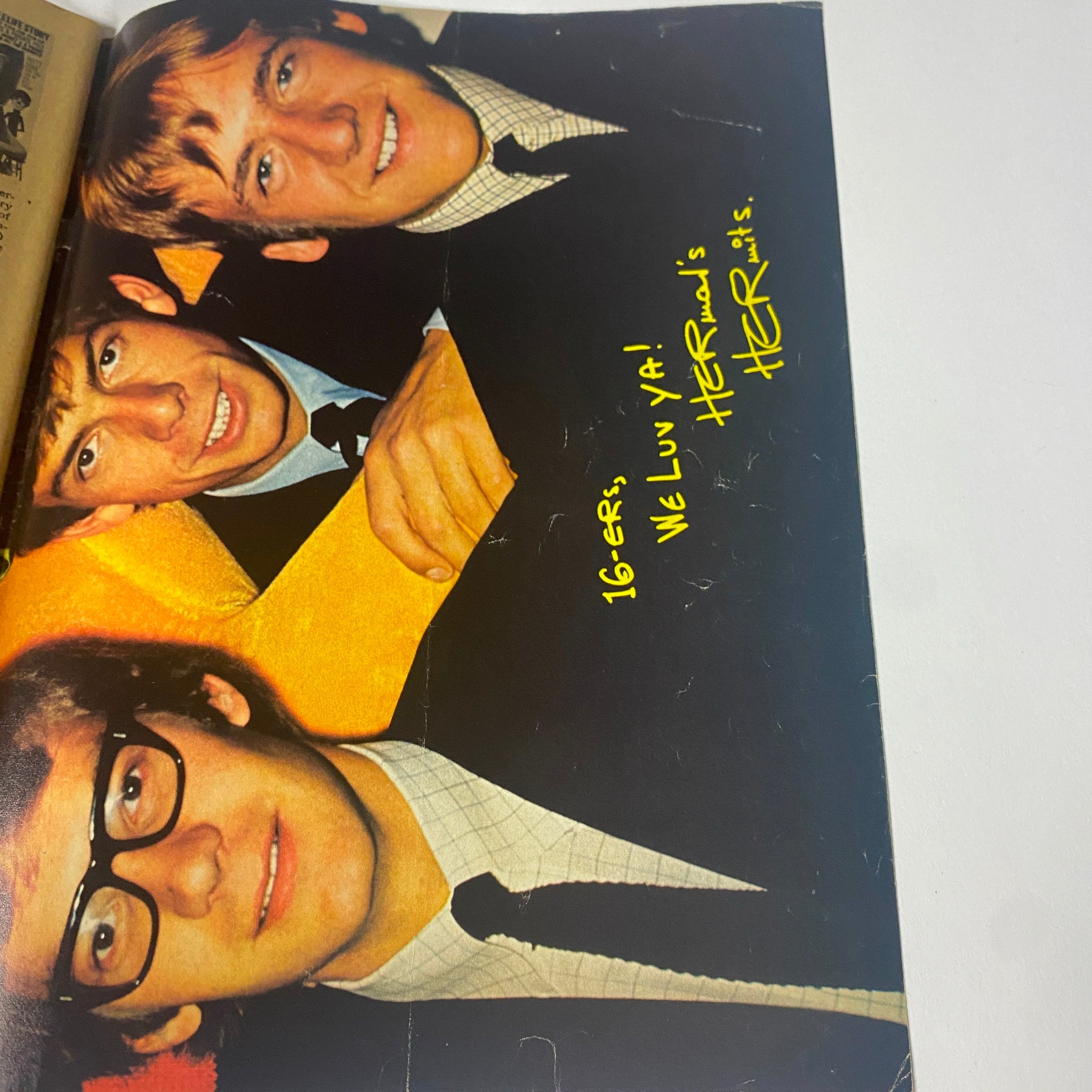 16 Magazine July 1966 Vol 8 No. 2 featuring the band Herman's Hermits, an iconic group from the British Invasion.