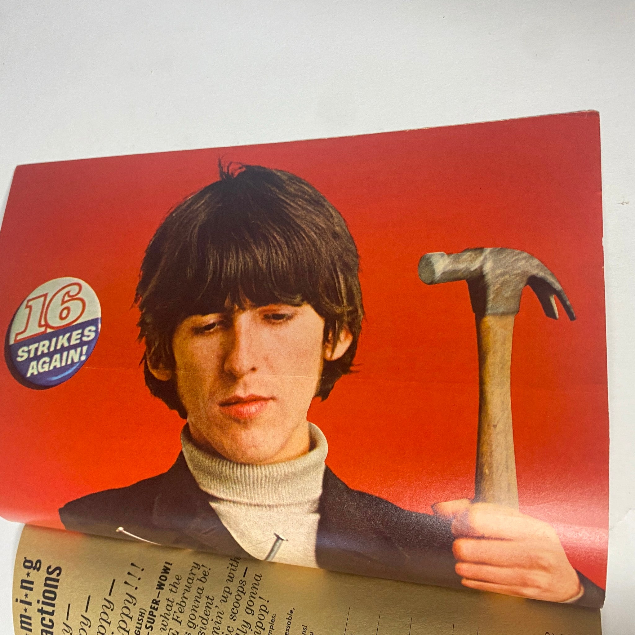 16 Magazine January 1967 Vol 8 No. 8 The Beatles w Pinup No Label