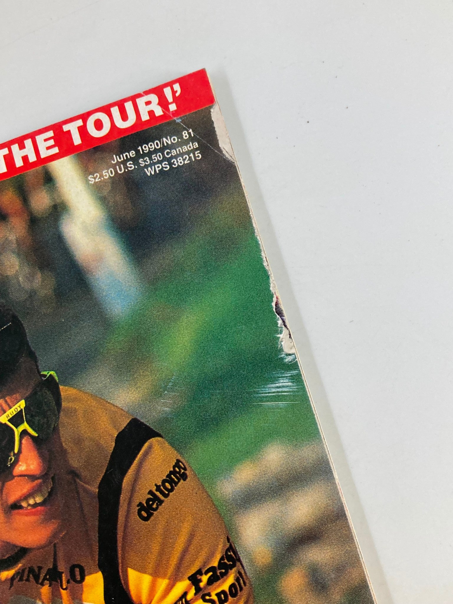 Top corner of Winning Bicycle Racing Illustrated June 1990 No. 81, showcasing the magazine's title and its publication details.