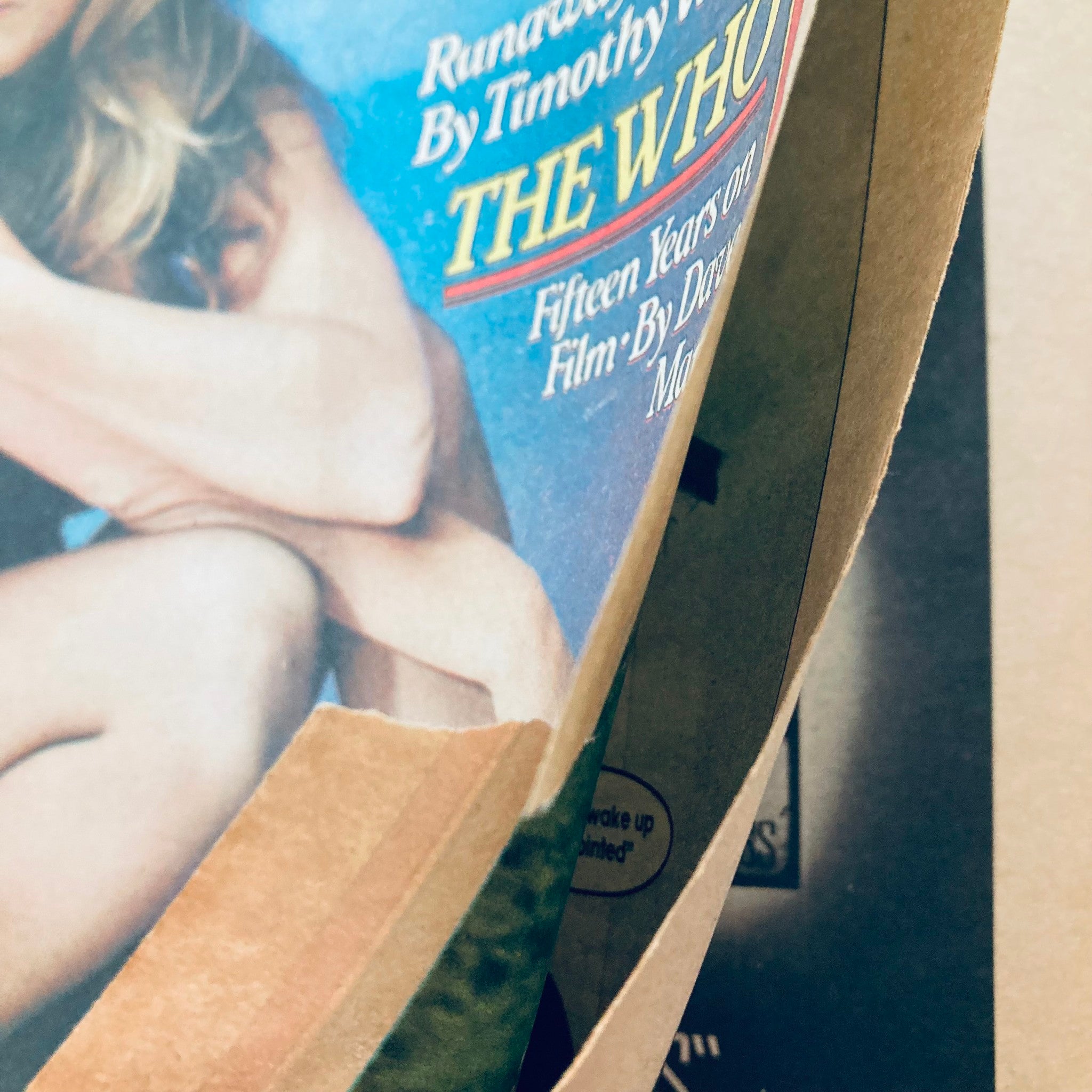 Close-up of the cover of VTG Rolling Stone Magazine August 9 1979 Issue 297 highlighting Rickie Lee Jones and additional articles featured such as The Who.