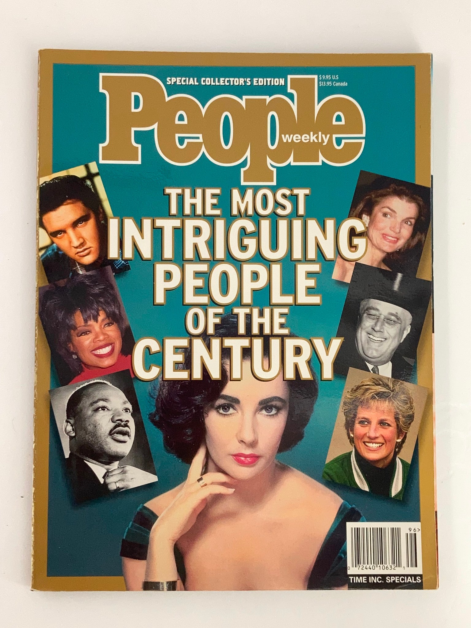 Cover of People Weekly Magazine 1998: The Most Intriguing People of the Century, featuring iconic personalities like Elvis Presley, Elizabeth Taylor, and Martin Luther King Jr.