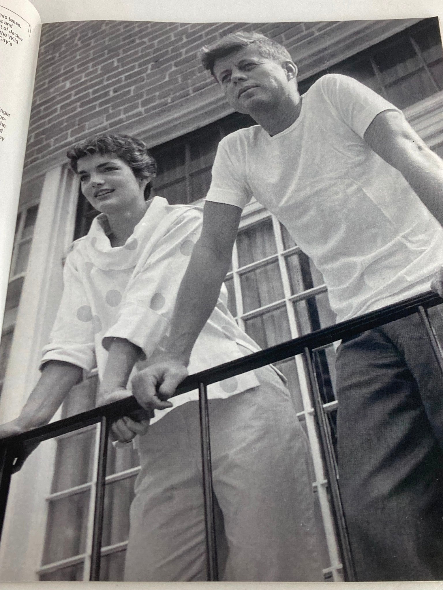 Iconic snapshot of Jacqueline Kennedy Onassis and John F. Kennedy, highlighting their relationship in People Weekly Tribute Magazine Summer 1994.