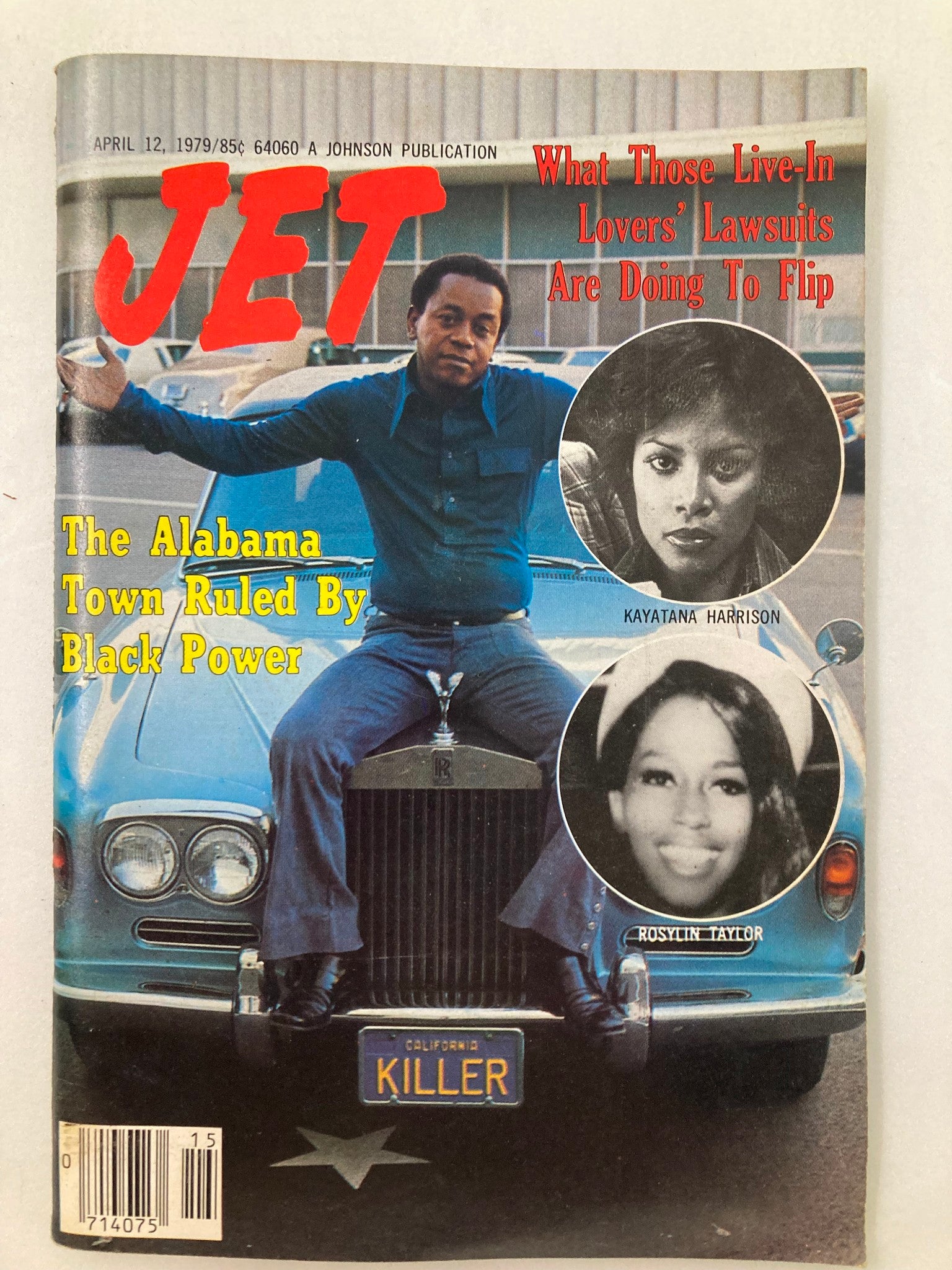 Cover of VTG Jet Magazine April 12 1979 featuring Kayatana Harrison, showcasing cultural insights from the 1970s.
