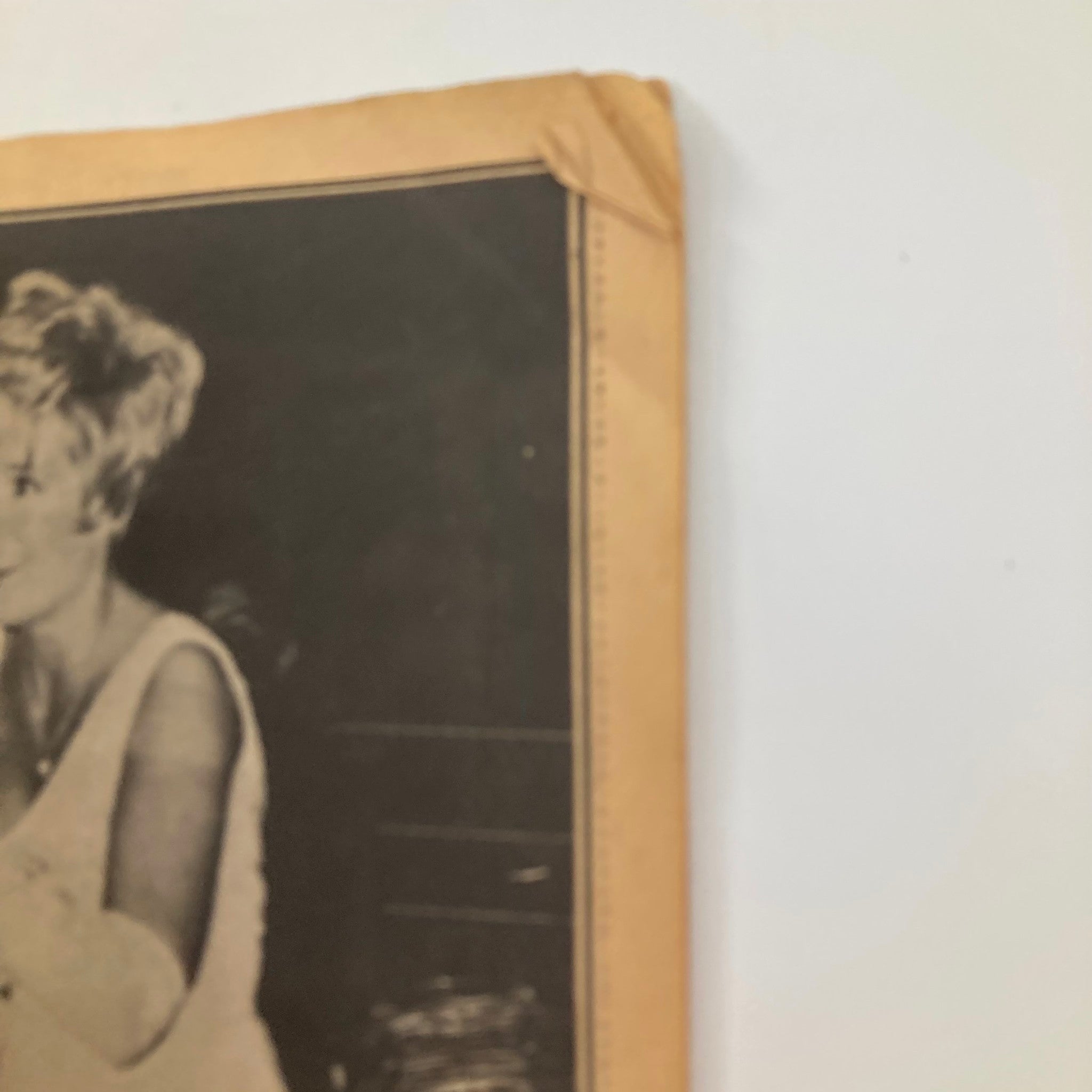 Inside page of VTG Country Song Roundup Magazine June 1971, featuring a black and white image of a female performer, capturing the charm of vintage country music culture.