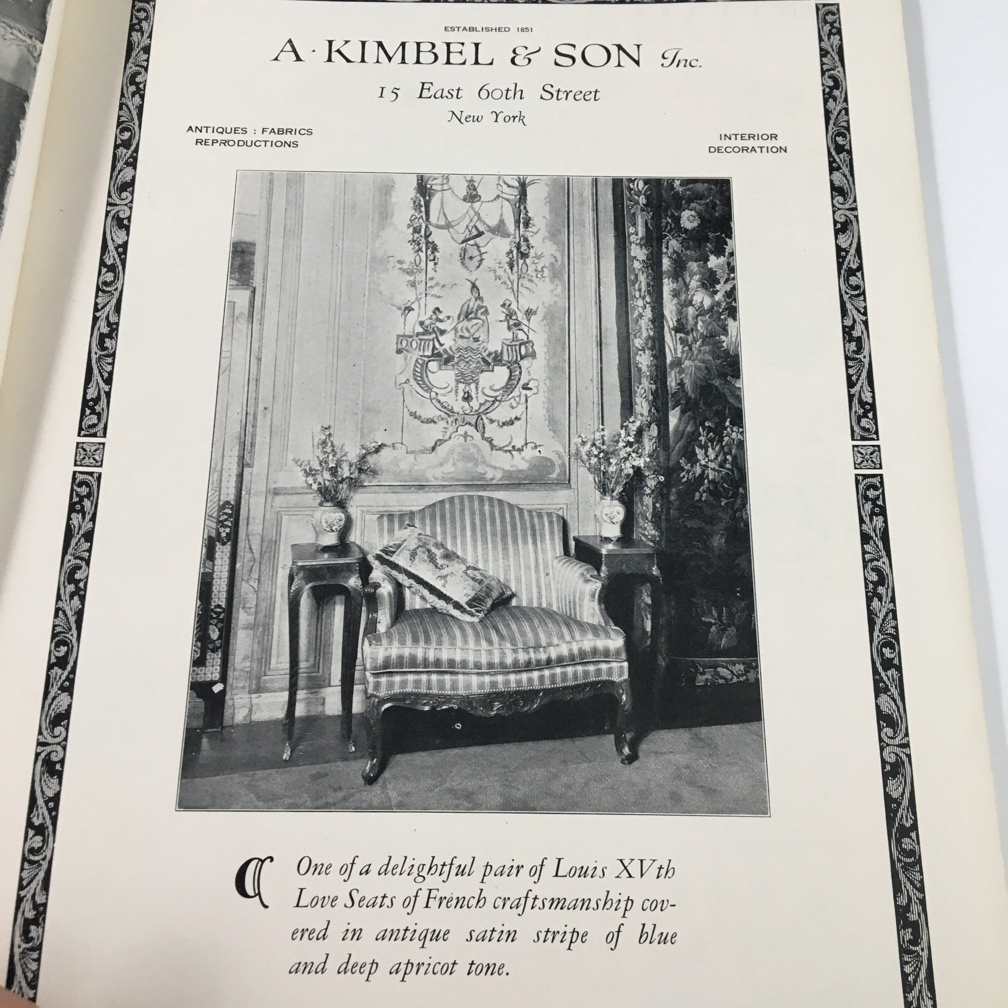 The Spur Magazine December 1 1925, showcasing an advertisement for luxurious Louis XVth style furniture.