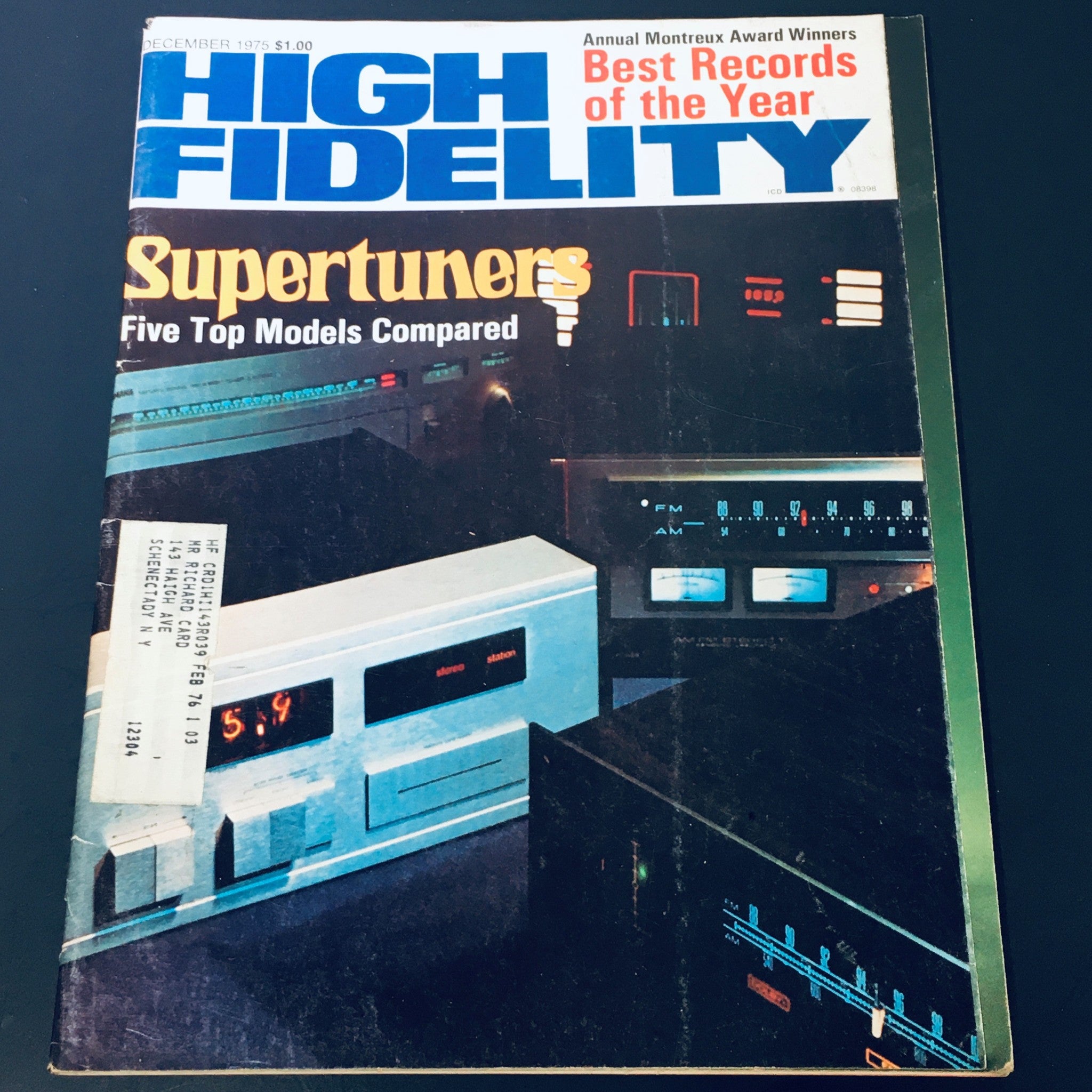 VTG High Fidelity Magazine December 1975 - Supertuners Five Top Models Compared