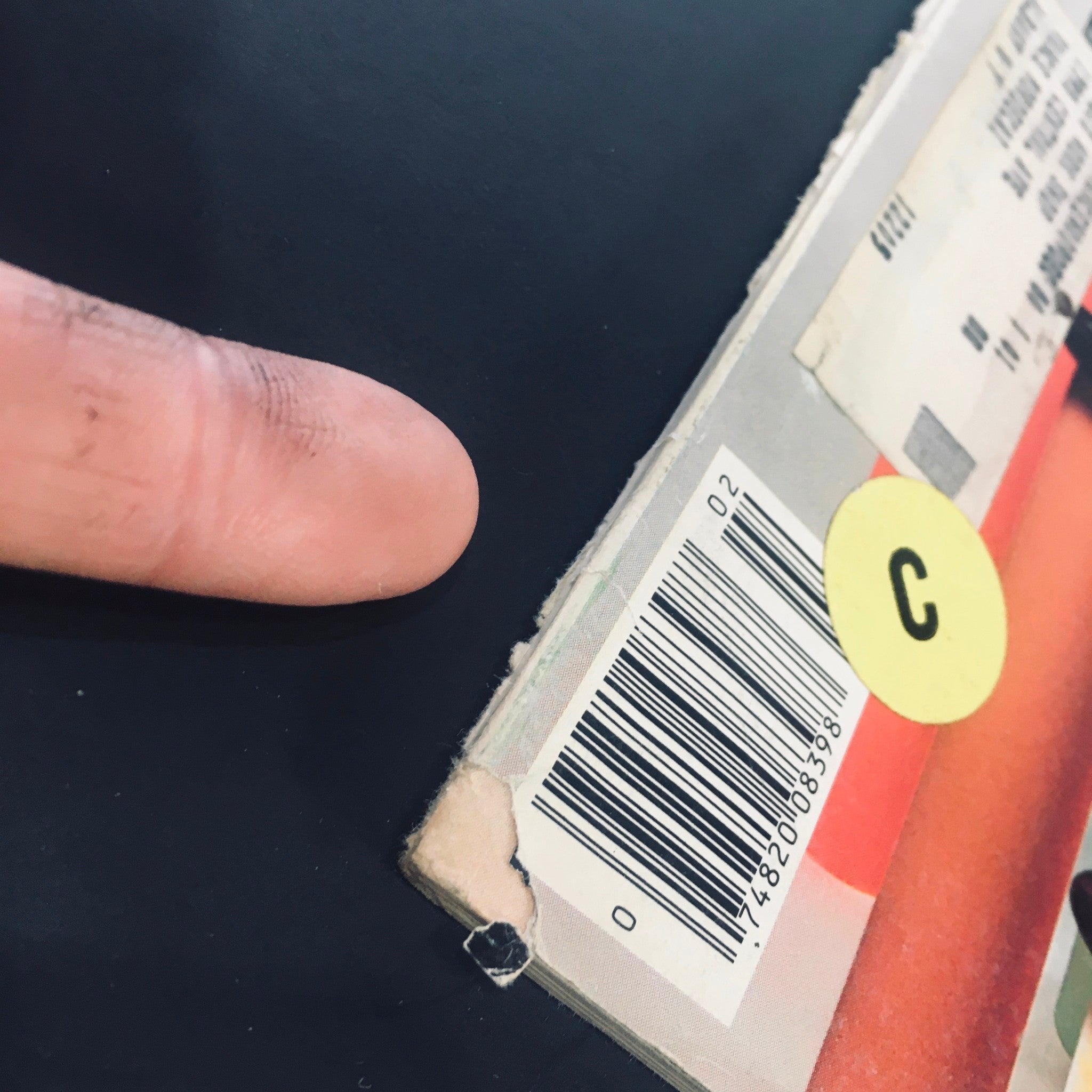 Close-up of the back cover of High Fidelity Magazine February 1978 showing barcode and minor wear details.