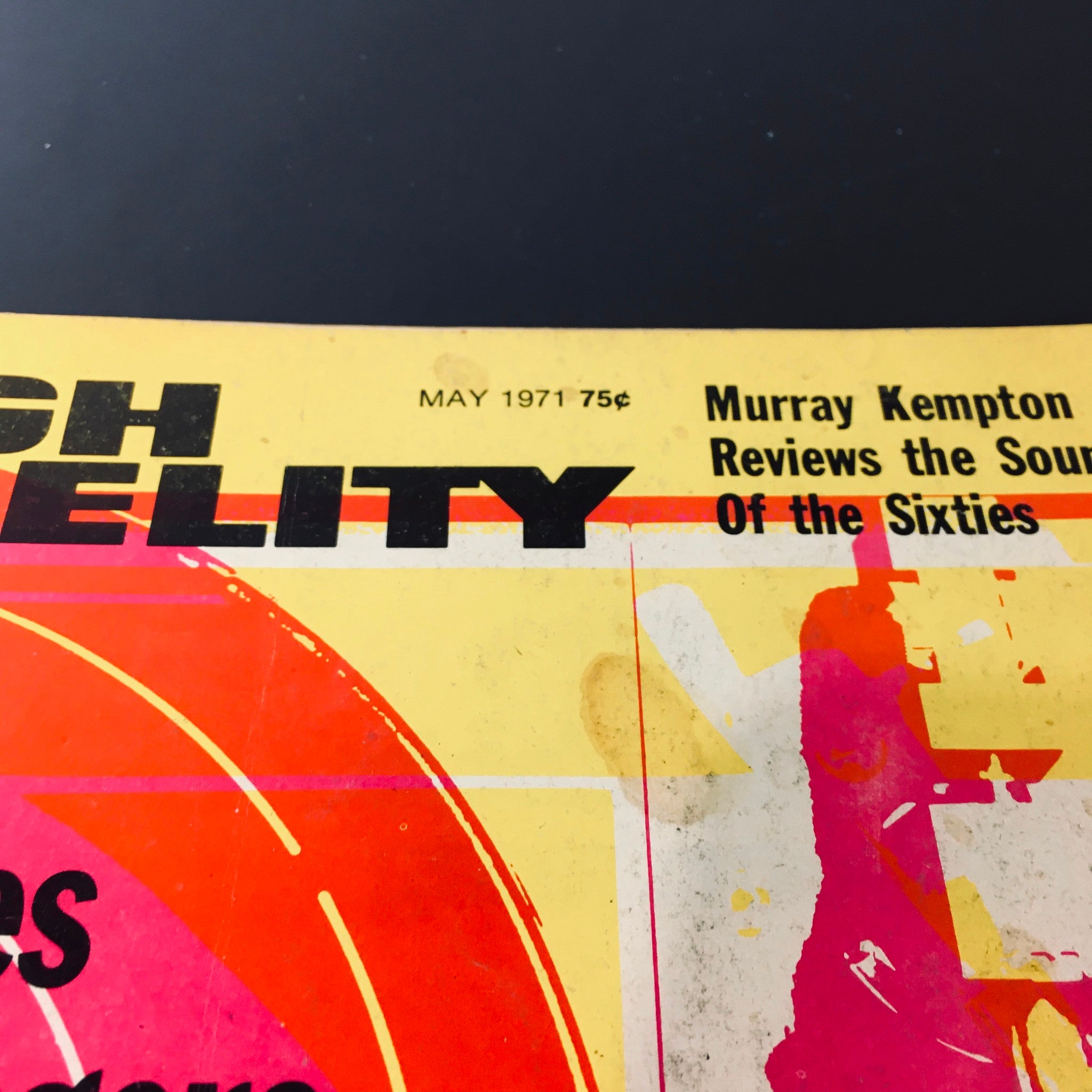 Cover of the VTG High Fidelity Magazine May 1971 - Turntables & Changers For Stereo Guide featuring bold graphics and retro styling.