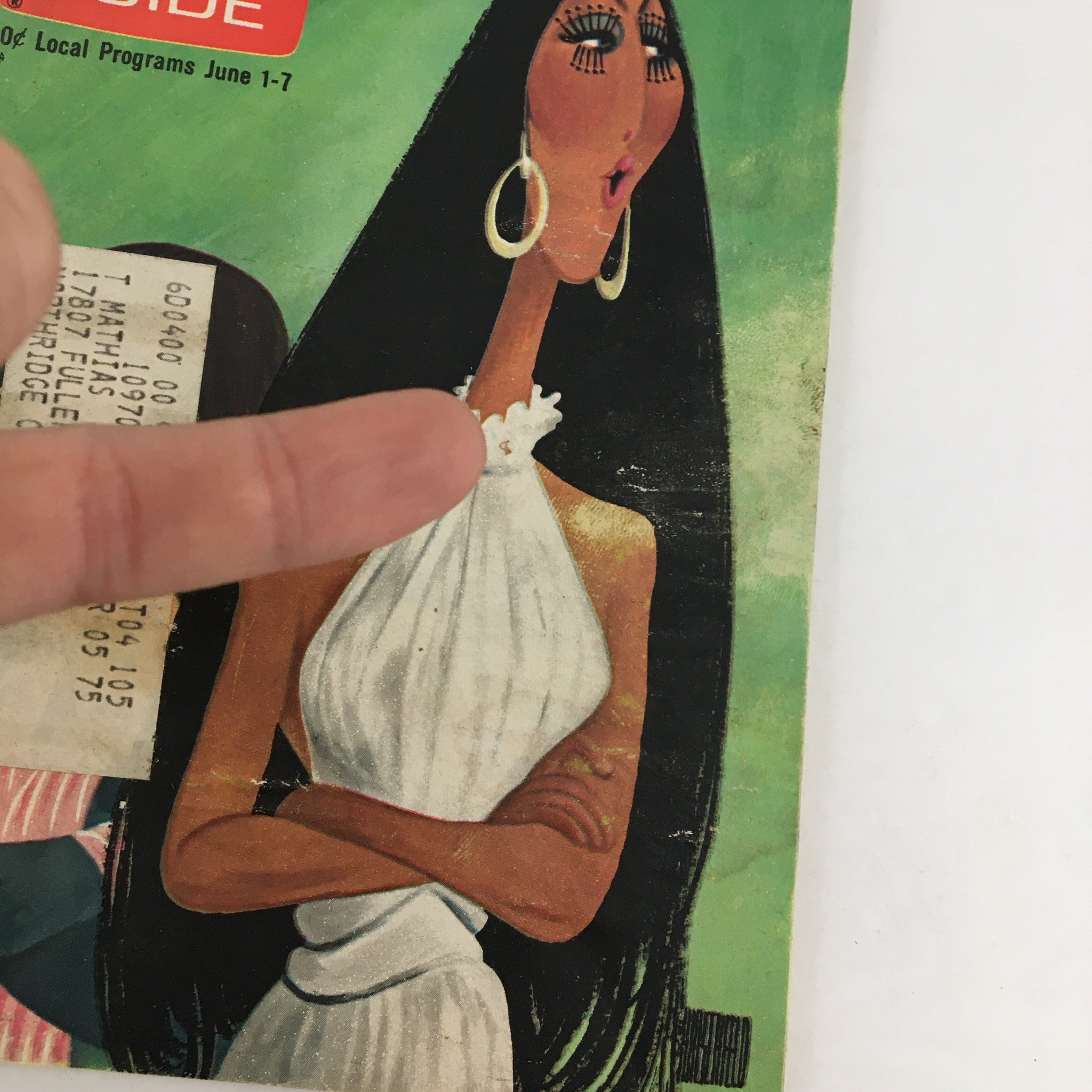 Cover of TV Guide Magazine June 1 1974 featuring an illustration of Sonny and Cher Bono, showcasing a retro 1970s aesthetic with vibrant colors.