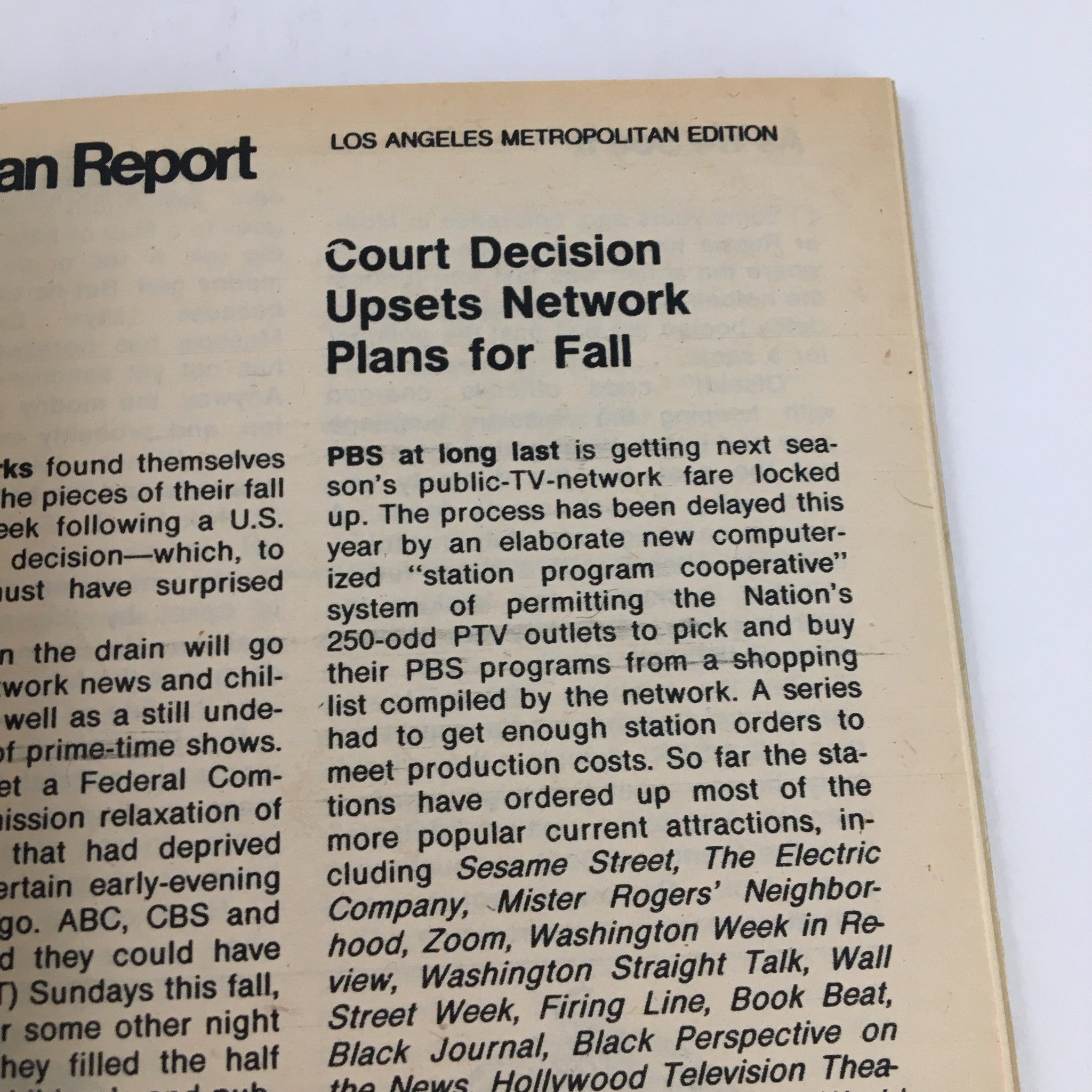 TV Guide Magazine June 23 1974, Los Angeles Edition, featuring a headline about network plans and a court decision affecting public TV programming.