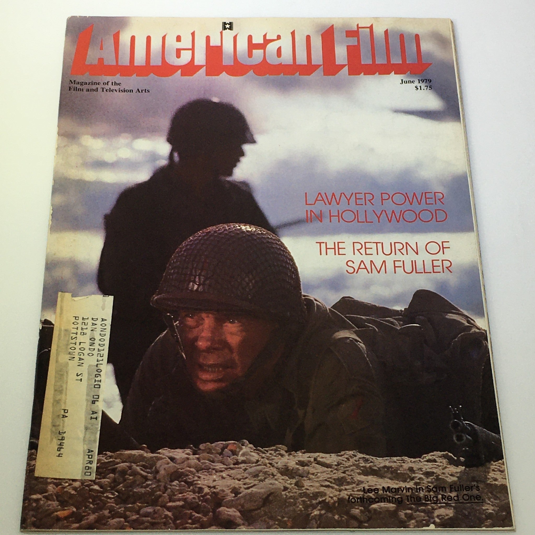Cover of American Film Magazine from June 1979 featuring articles on Lawyer Power in Hollywood and The Return of Sam Fuller with a historic image.
