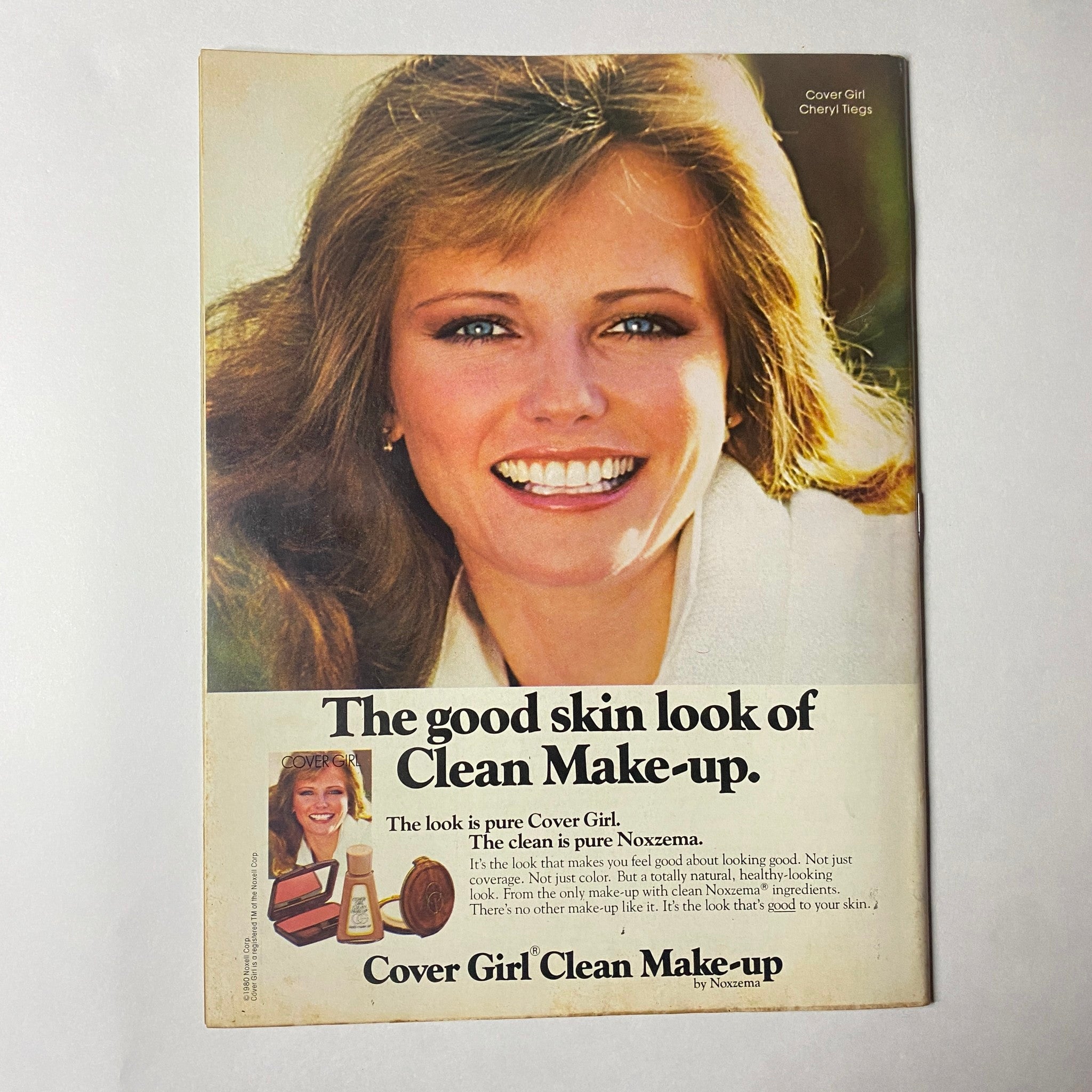 'Teen Magazine January 1981 Vol 25 No. 1 advertisement for Cover Girl Clean Makeup, featuring a model promoting skincare and makeup.
