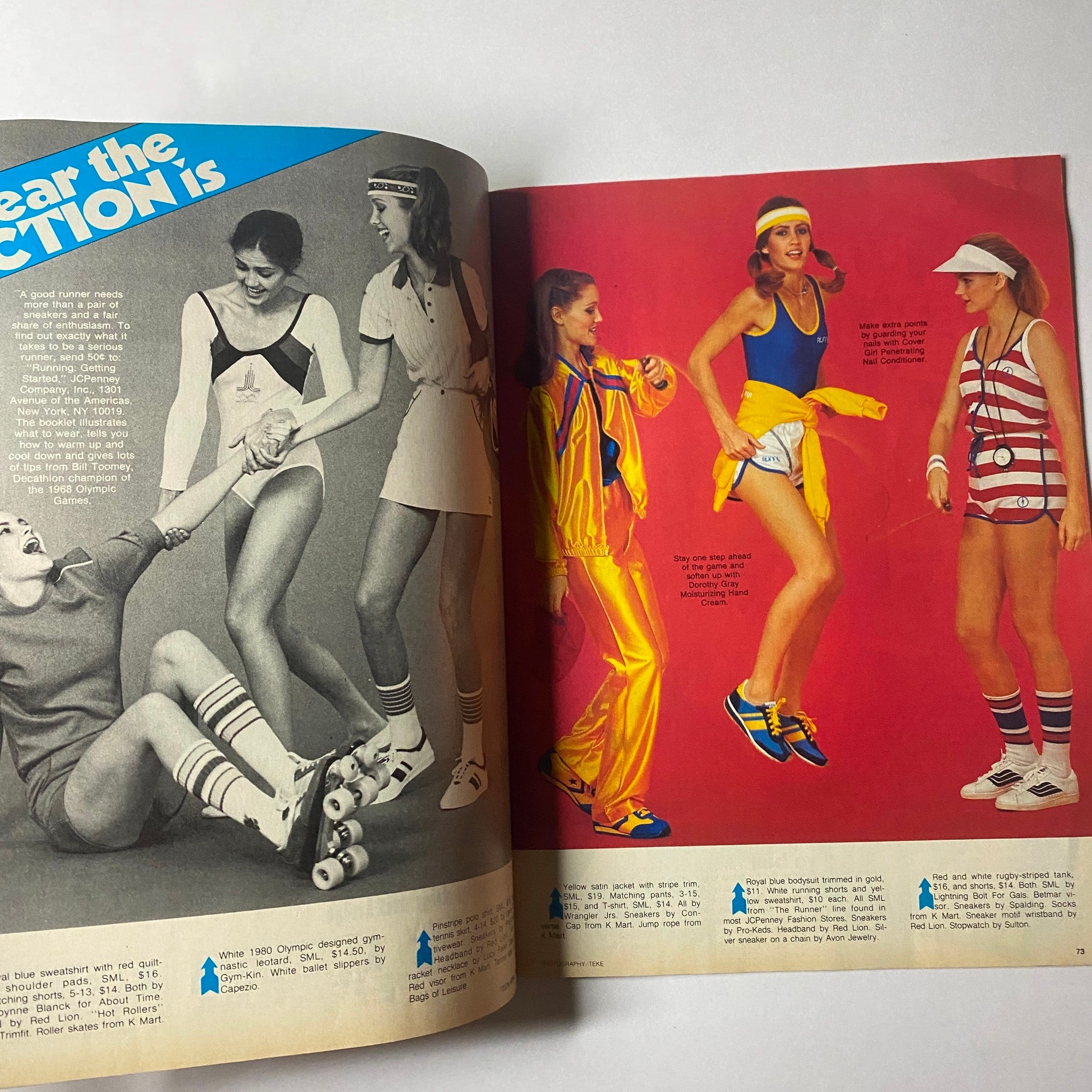'Teen Magazine April 1980 Vol 24 No. 4 - Fitness Forever Complete Activity Guide showcasing athletic fashions and fitness styles modeled by teens engaged in various activities.