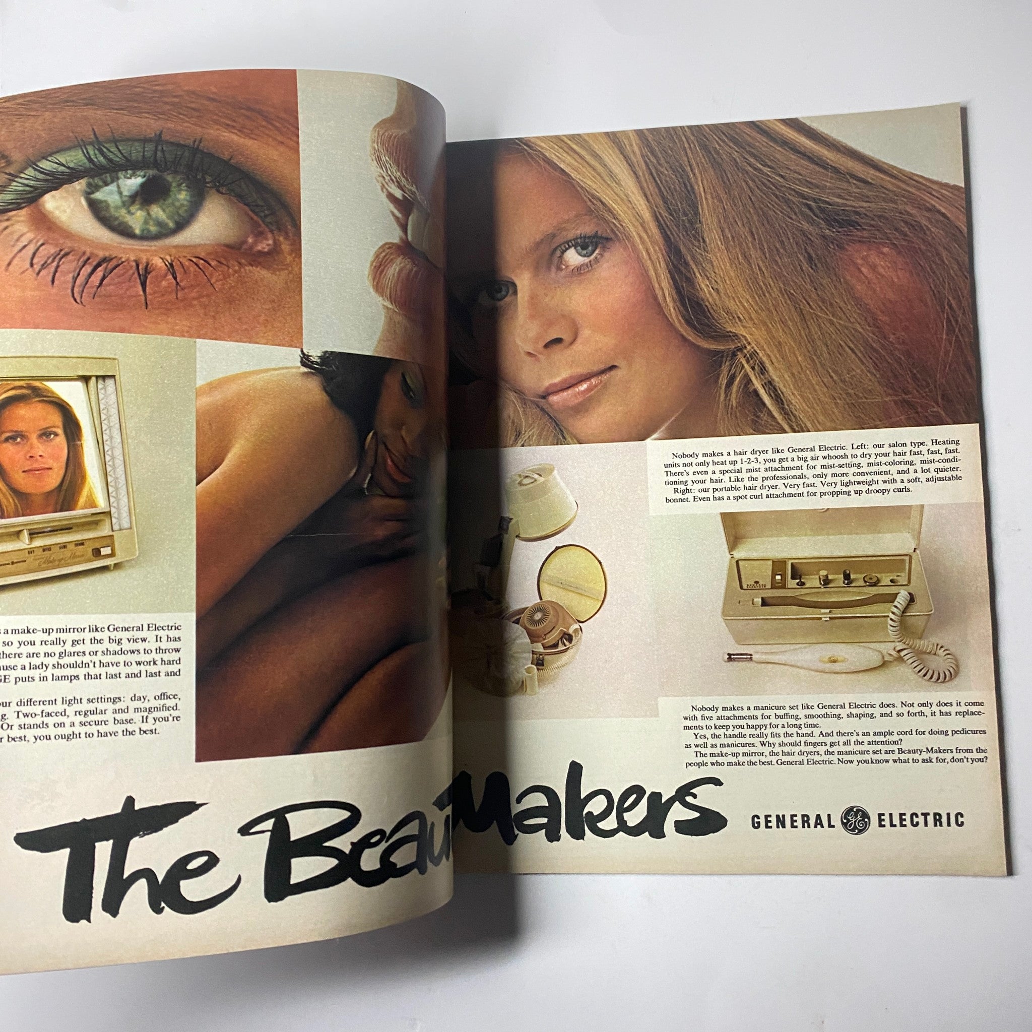 Spread from Seventeen Magazine May 1971 highlighting beauty tips and products, connected to the theme of 'The Unmaking of a Fat Girl'.