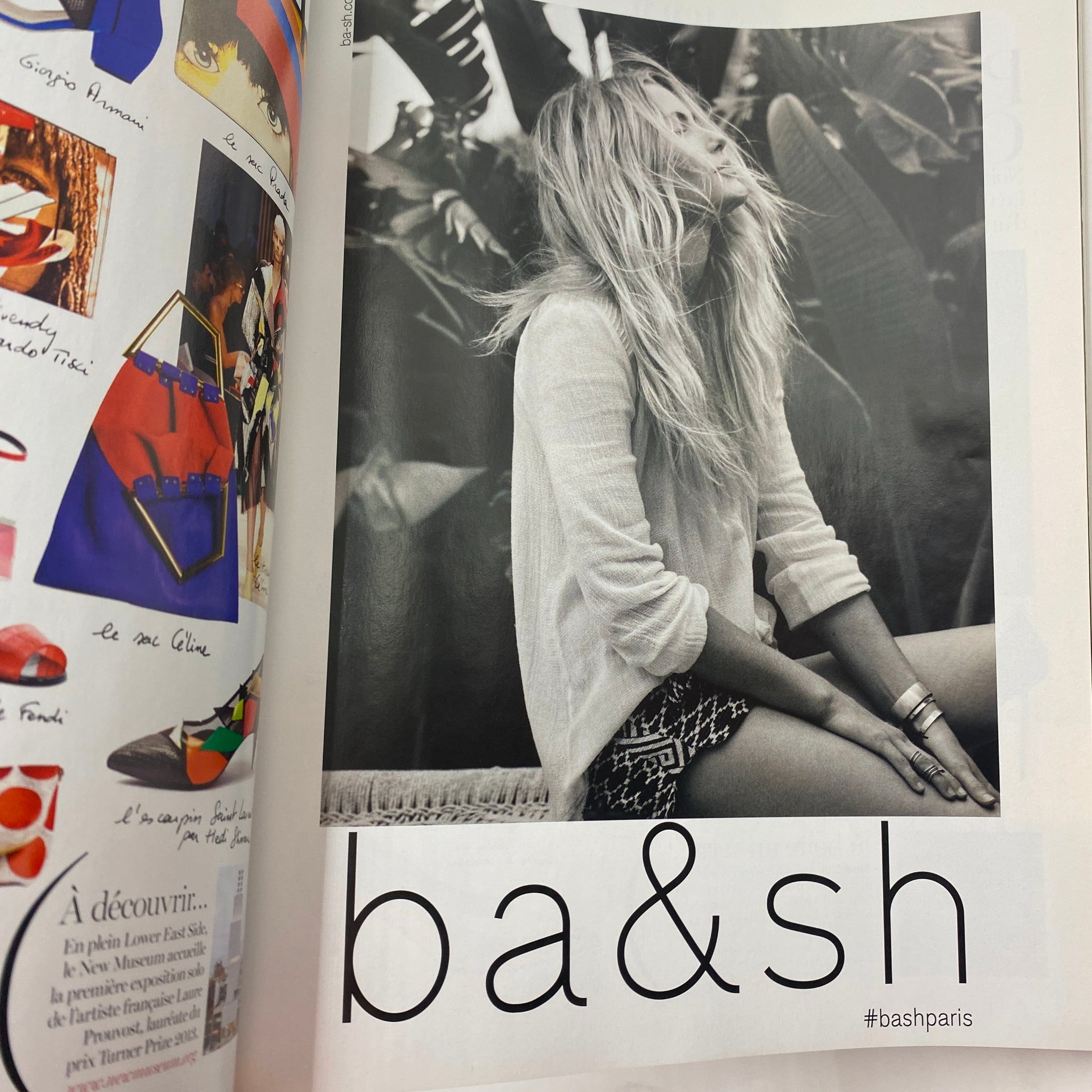 Editorial spread from Vogue Paris Magazine February 2014 highlighting a stylish campaign for ba&sh.