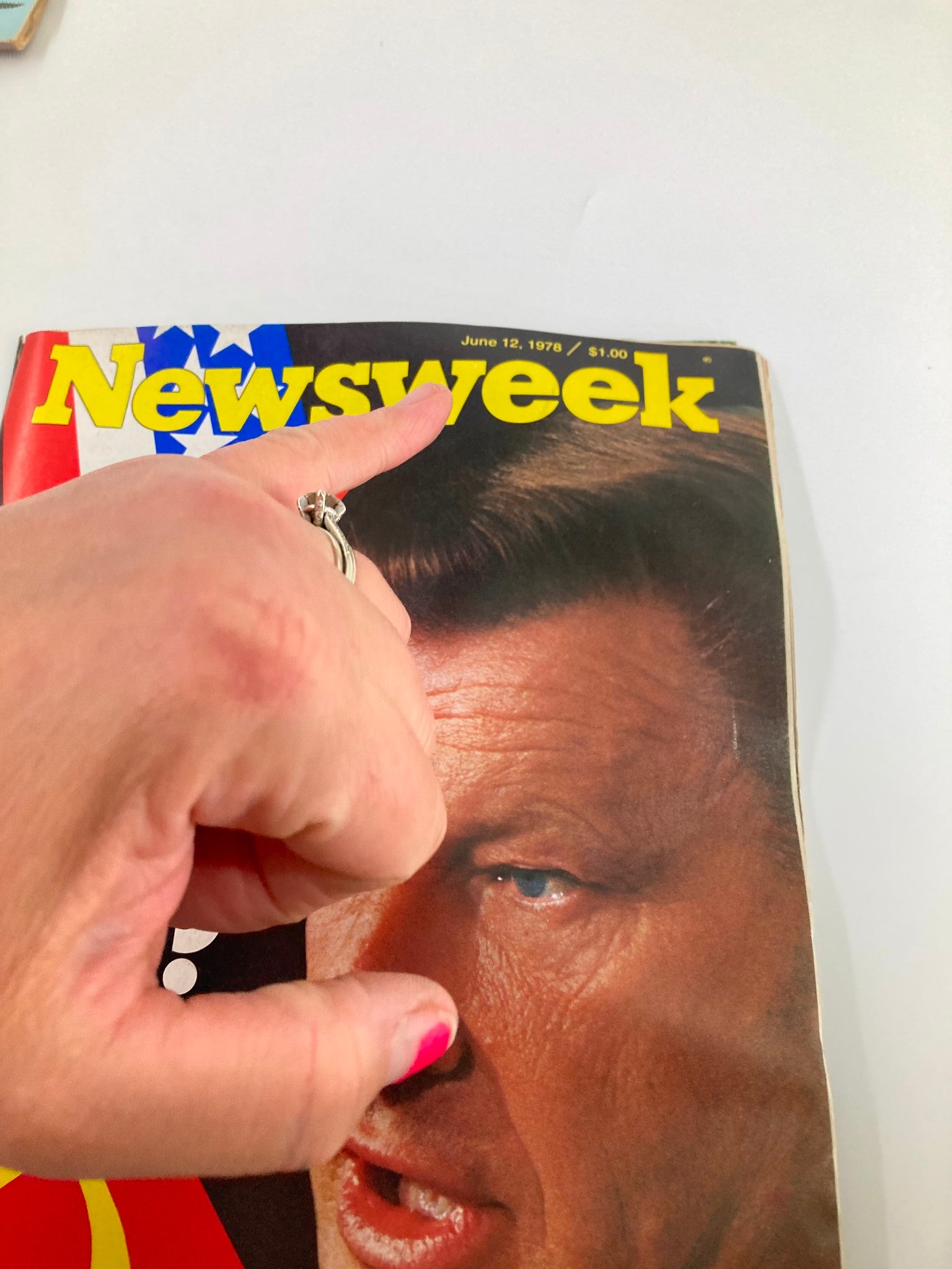 Close-up of the June 12, 1978 issue of Newsweek Magazine showcasing the cover with Zbigniew Brzezinski, a Carter adviser, emphasizing the question 'A New Cold War?'.