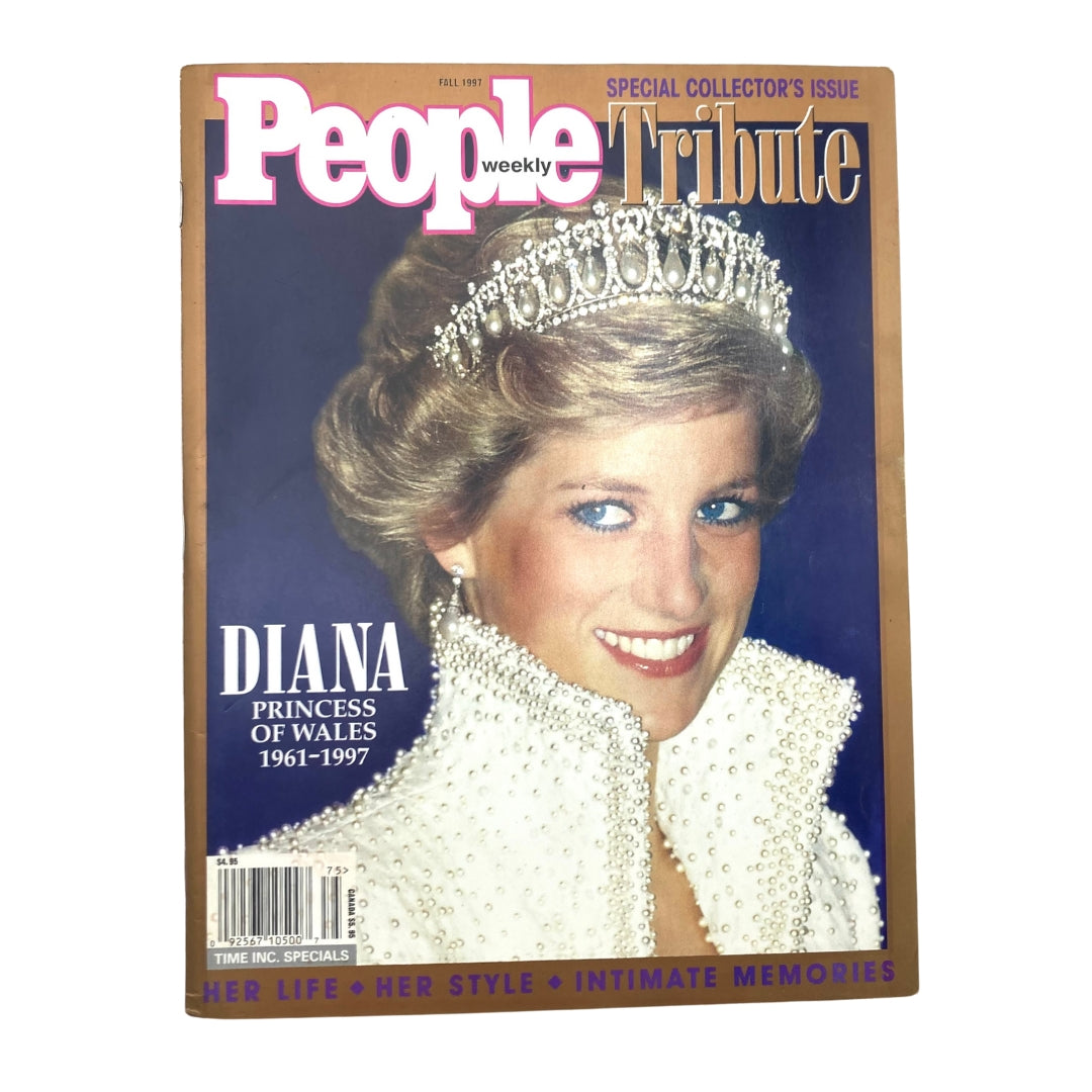 People Weekly Magazine Fall 1997 Tribute to Diana, Princess of Wales featuring her iconic portrait on the cover showcasing her elegance and charm.